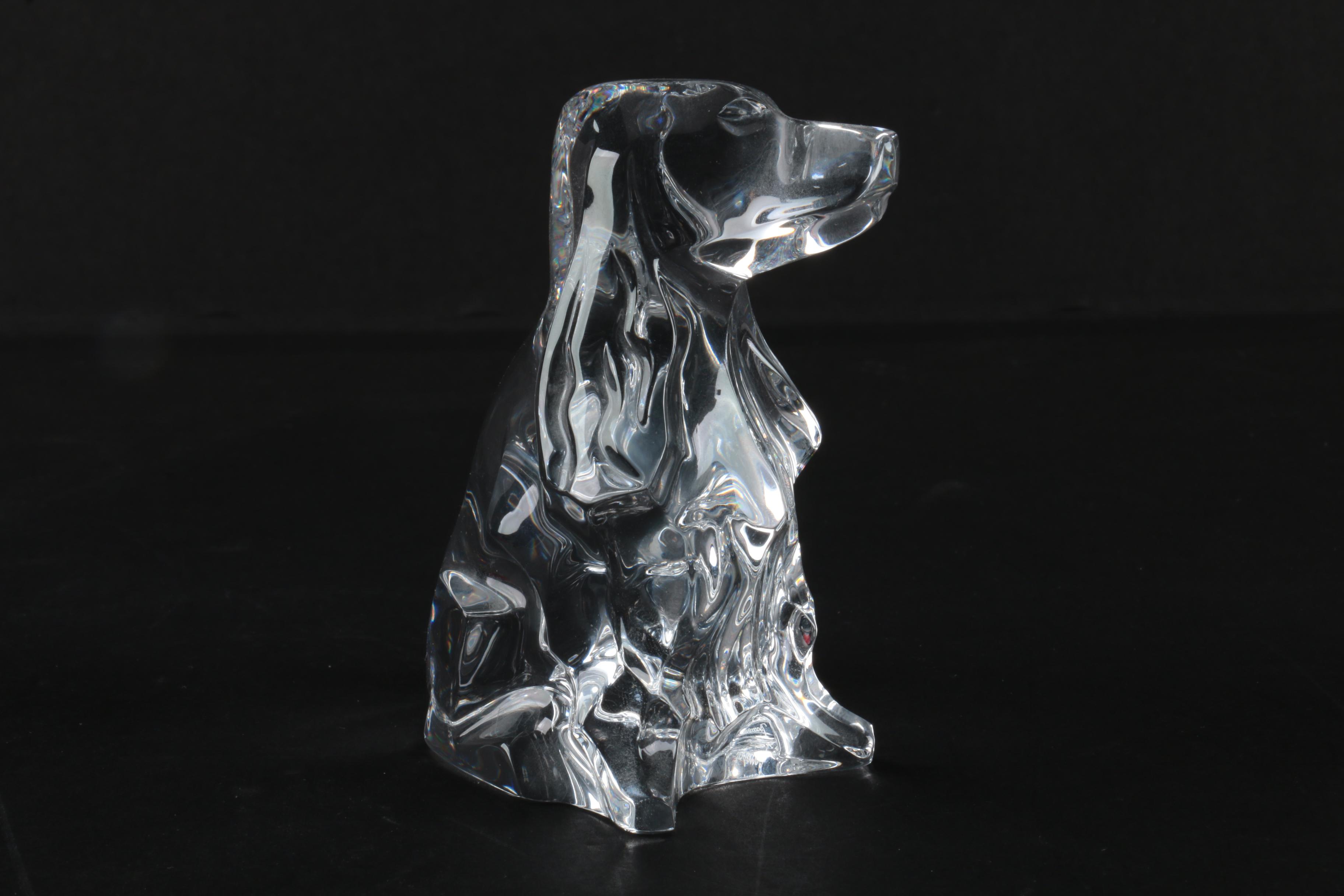 Baccarat Crystal Cocker Spaniel Figurine