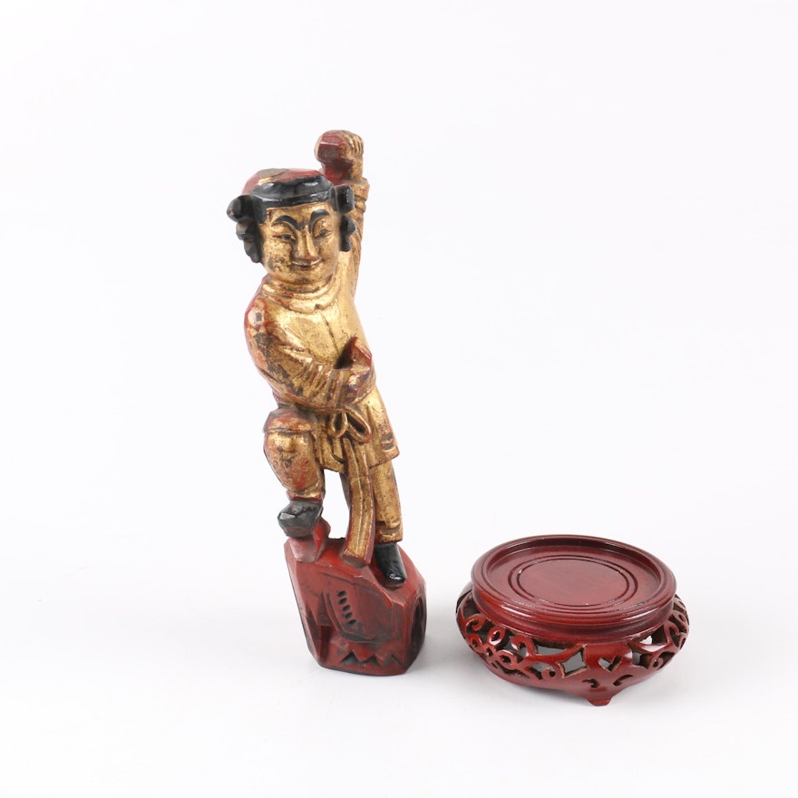 Chinese Standing Figurine with Base