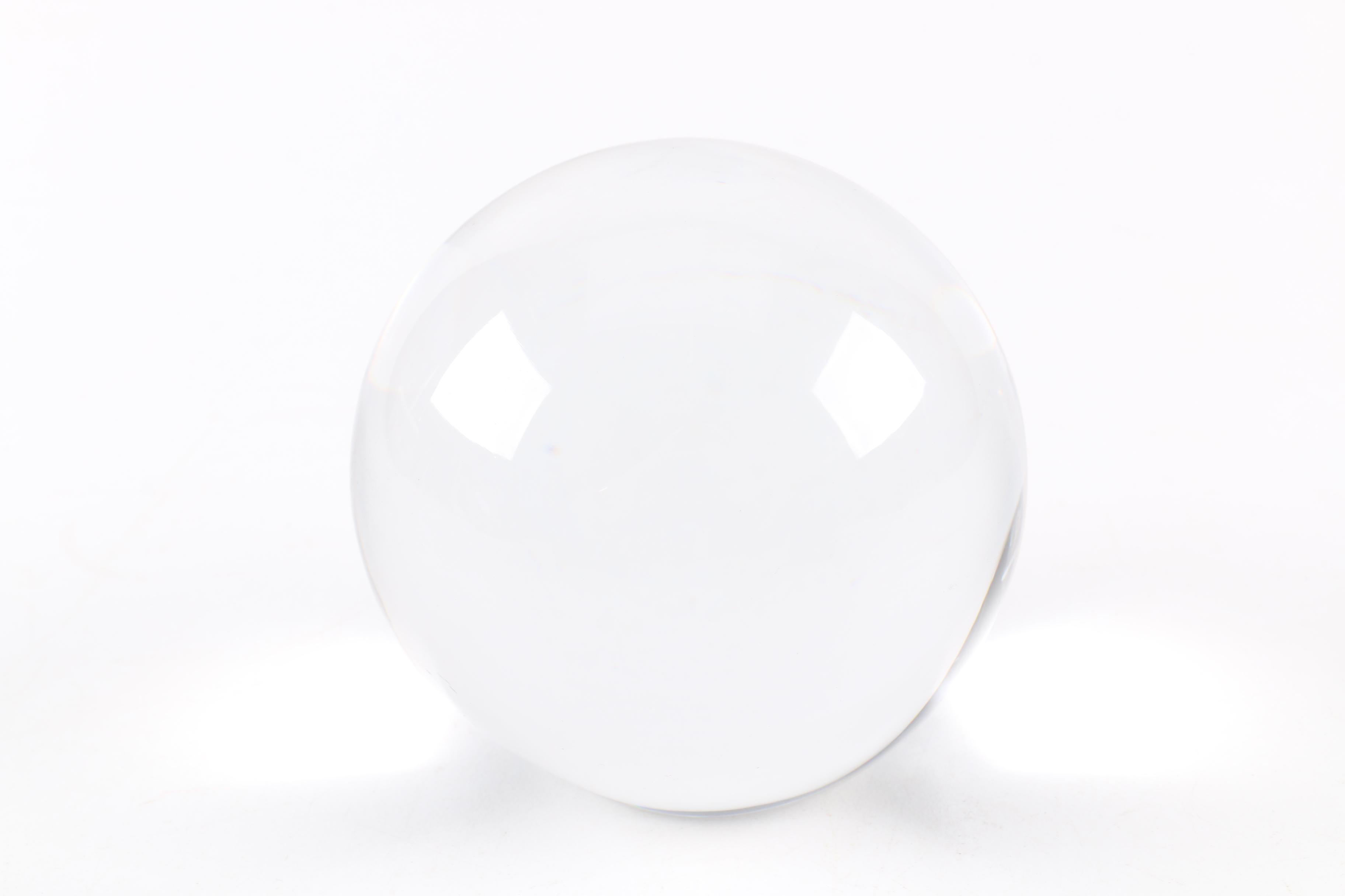 Val St. Lambert Crystal Gazing Ball