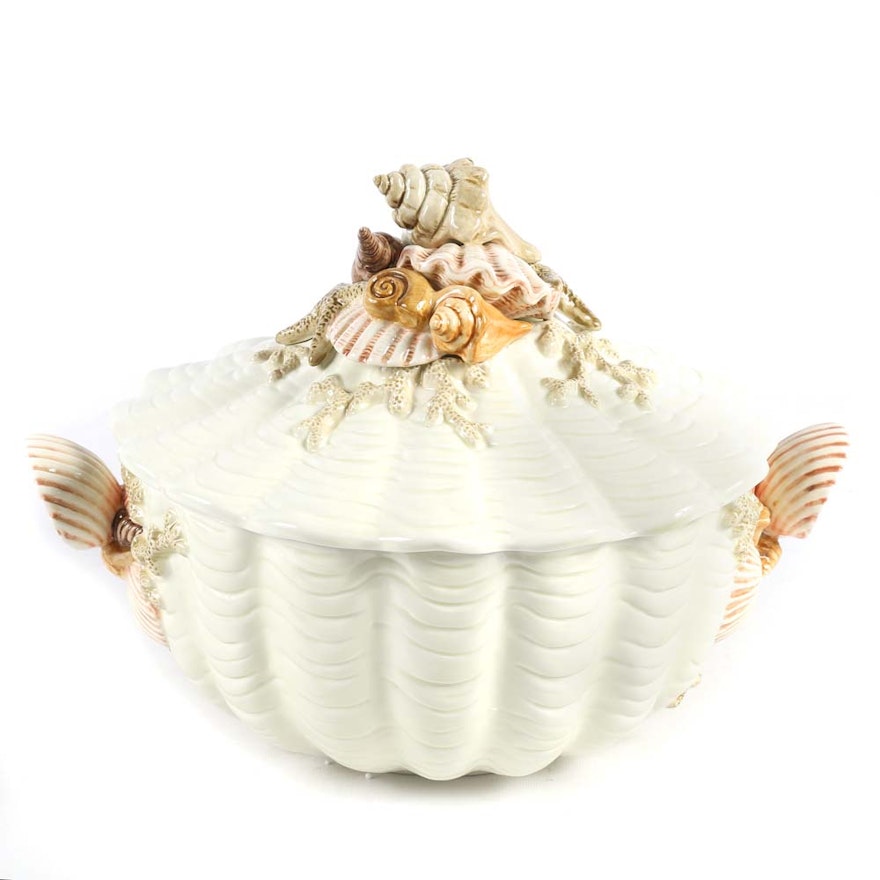 Fitz and Floyd Seascape Soup Tureen