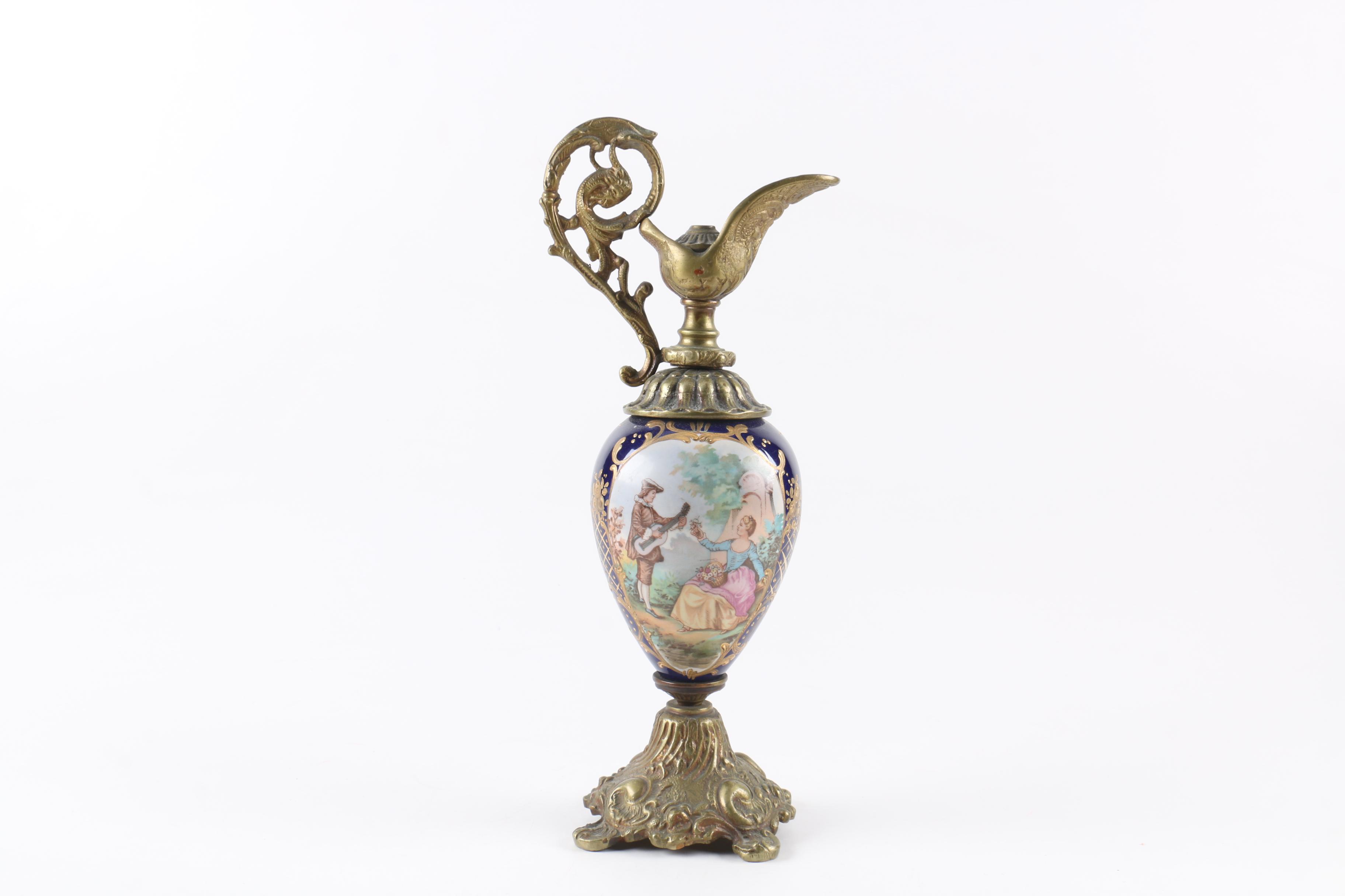 Sevres Style Porcelain Urn
