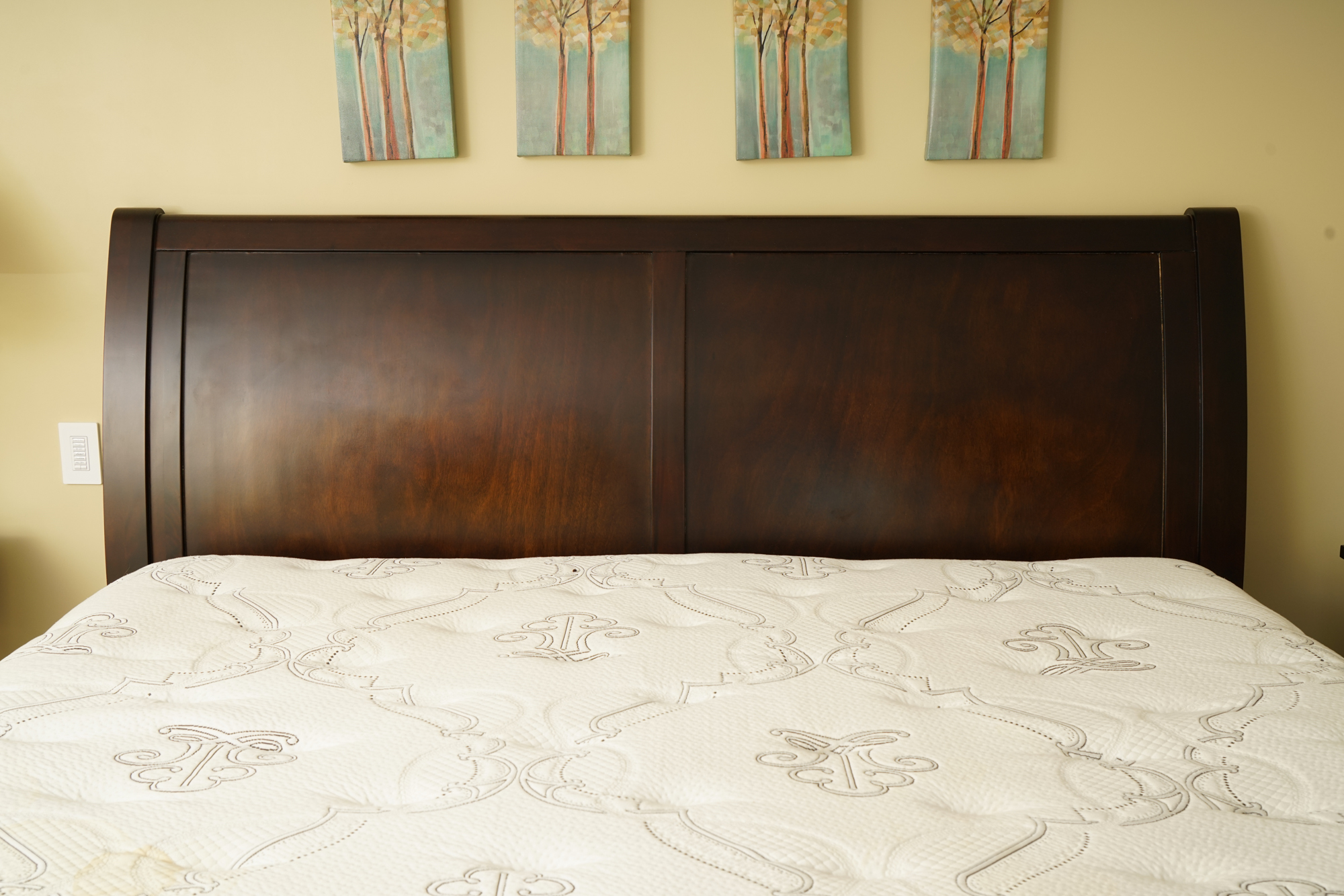 King-Sized Sleigh Bed Frame with Storage