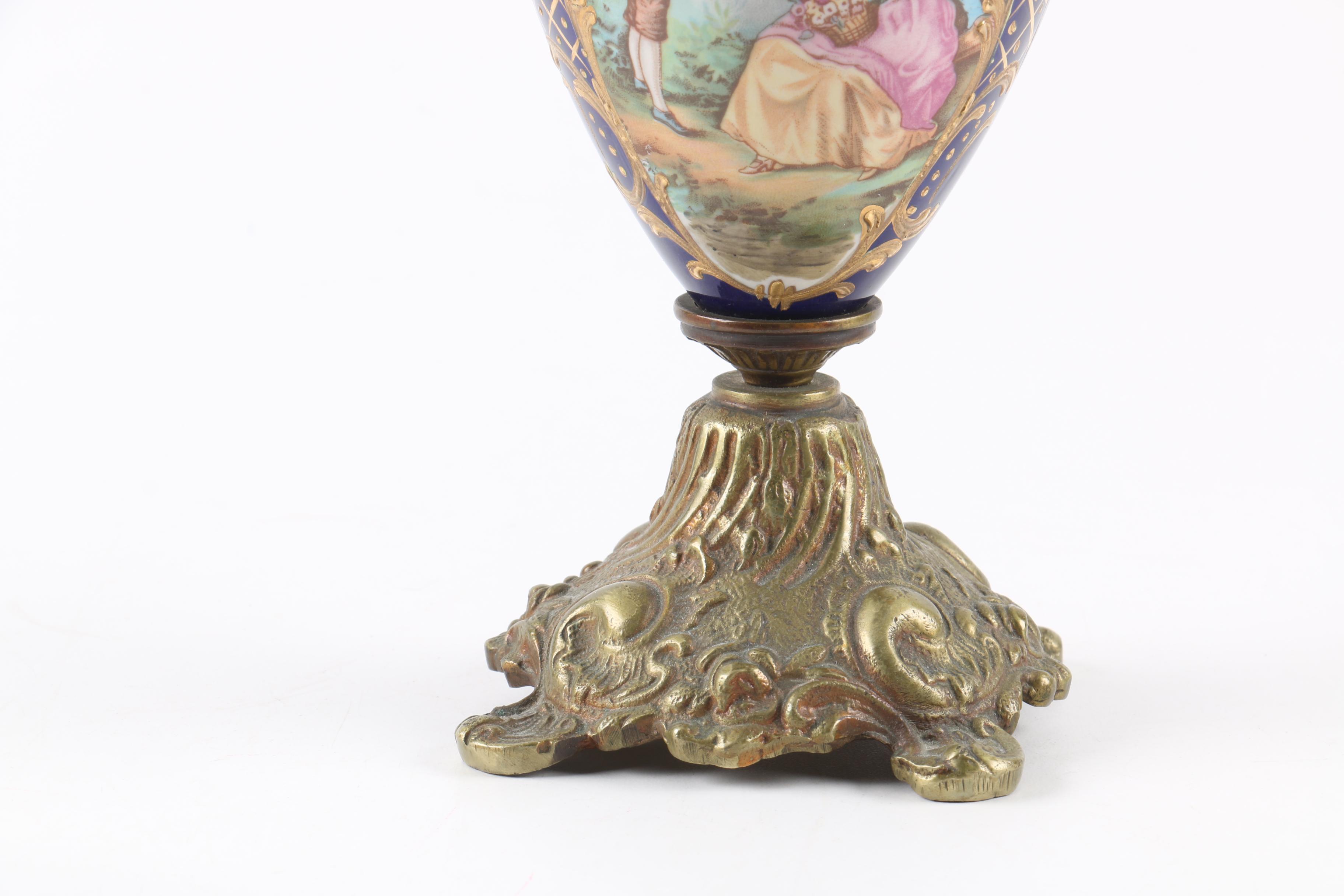 Sevres Style Porcelain Urn