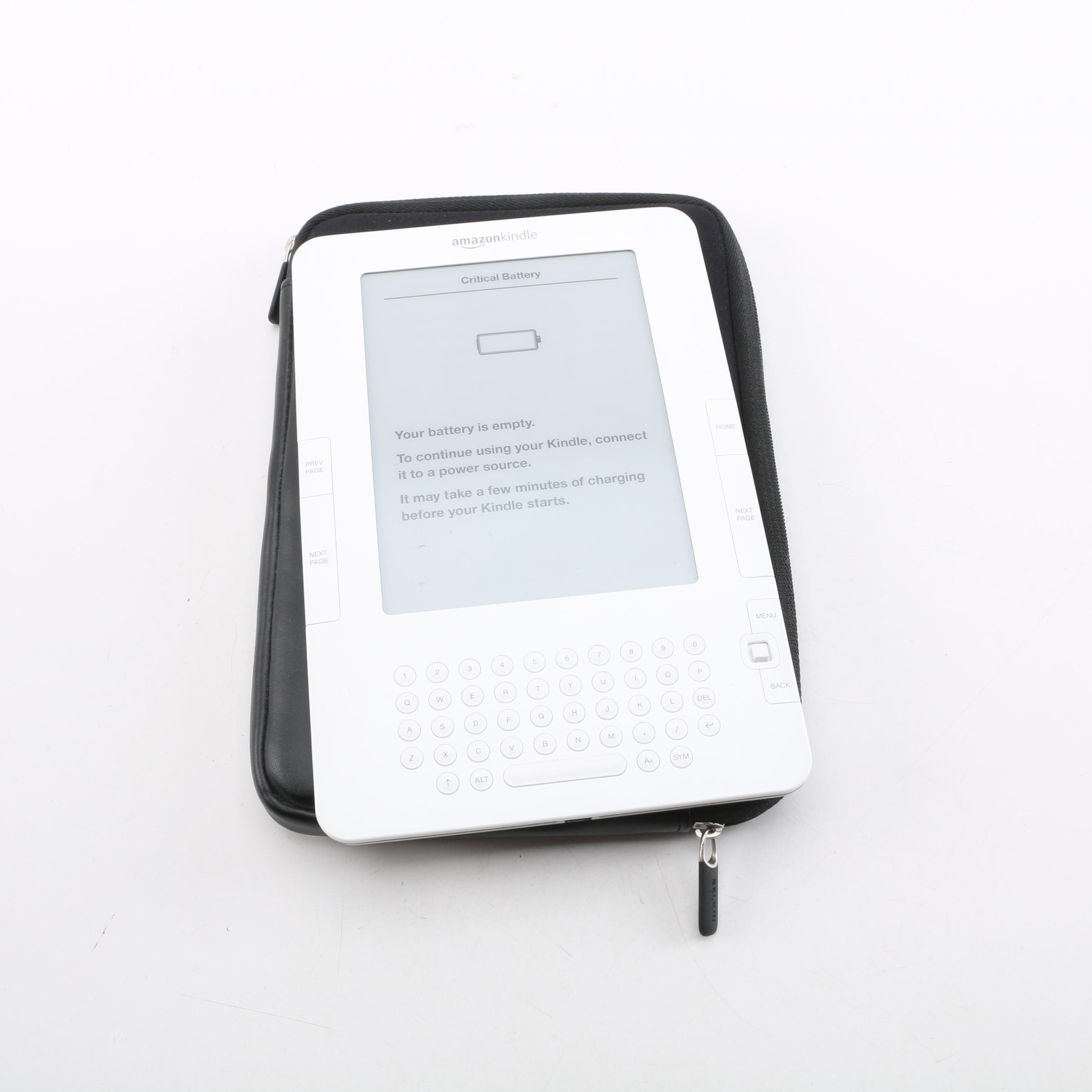 Amazon Kindle with Case