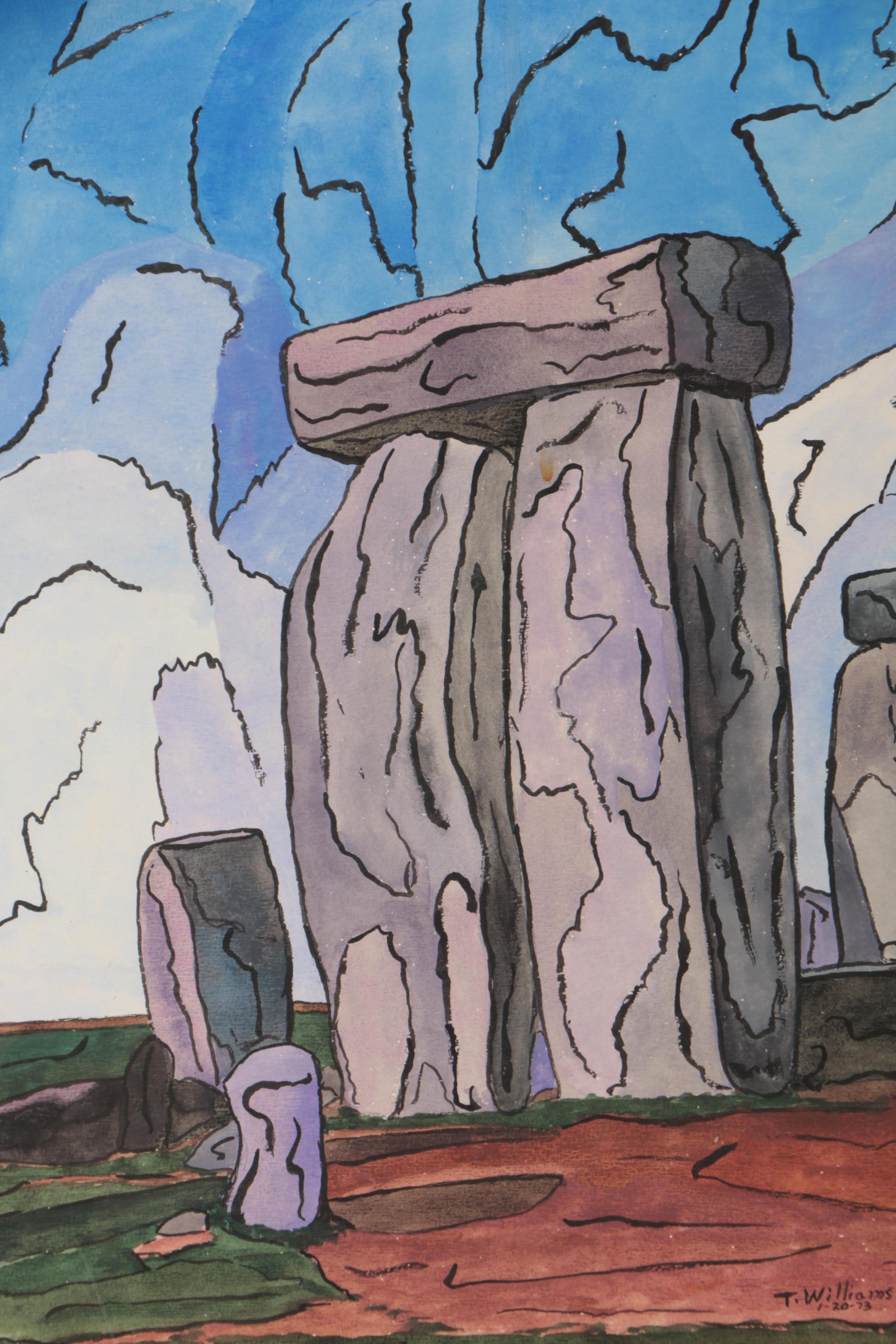 1973 T. Williams Watercolor Painting