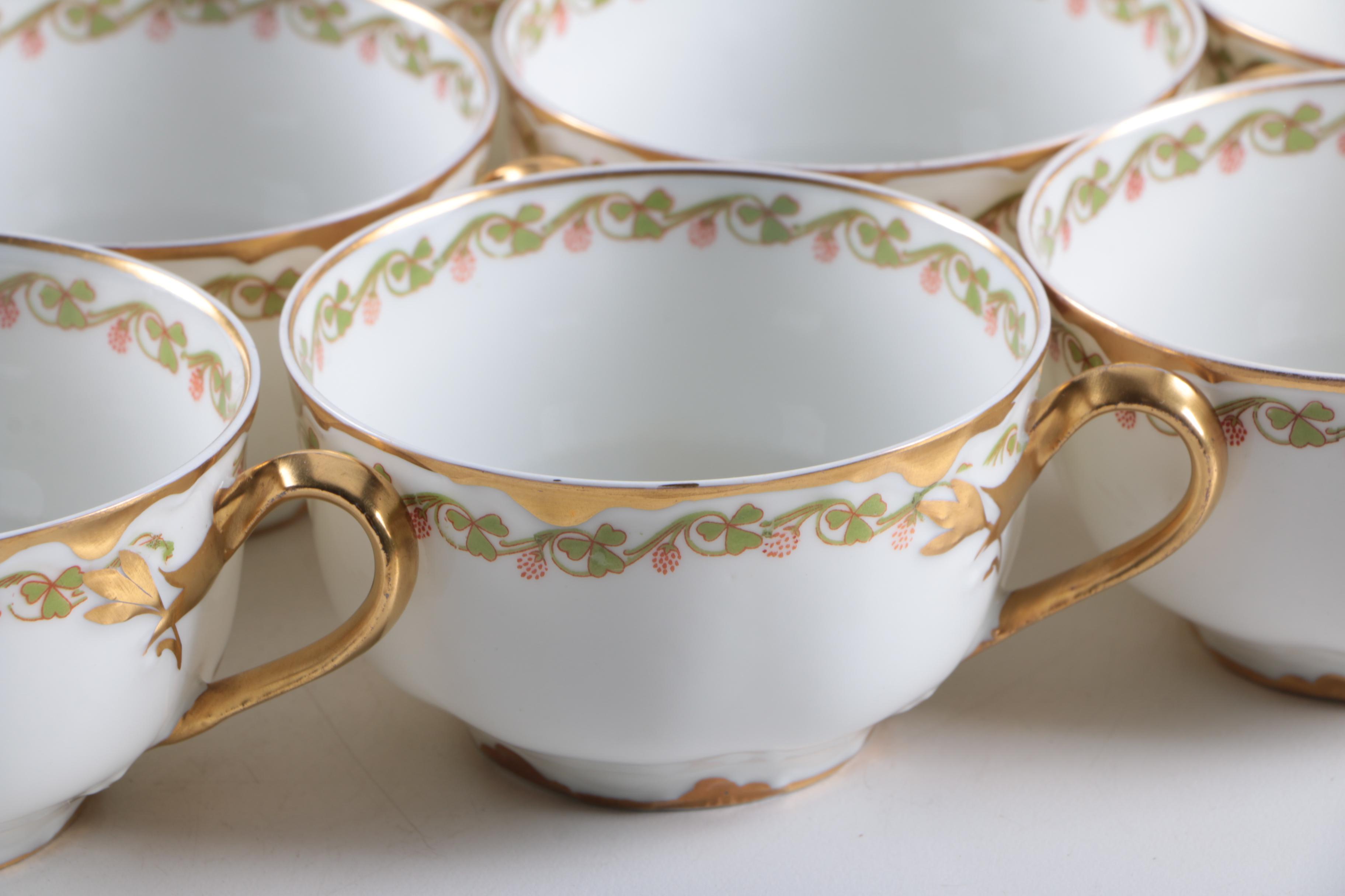 Haviland Limoges "Clover Leaf" Tableware