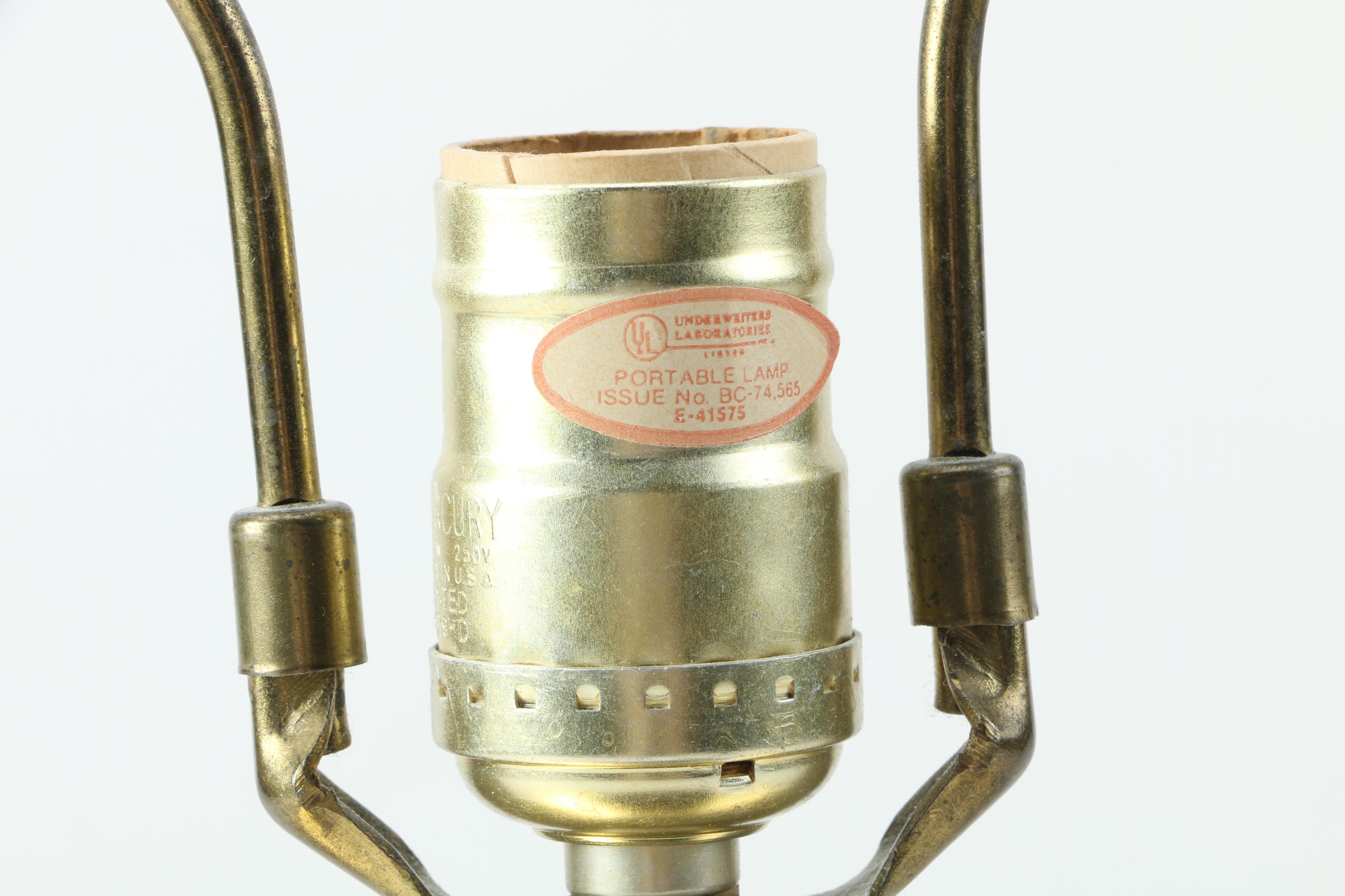 Cut Crystal and Brass Accent Lamp