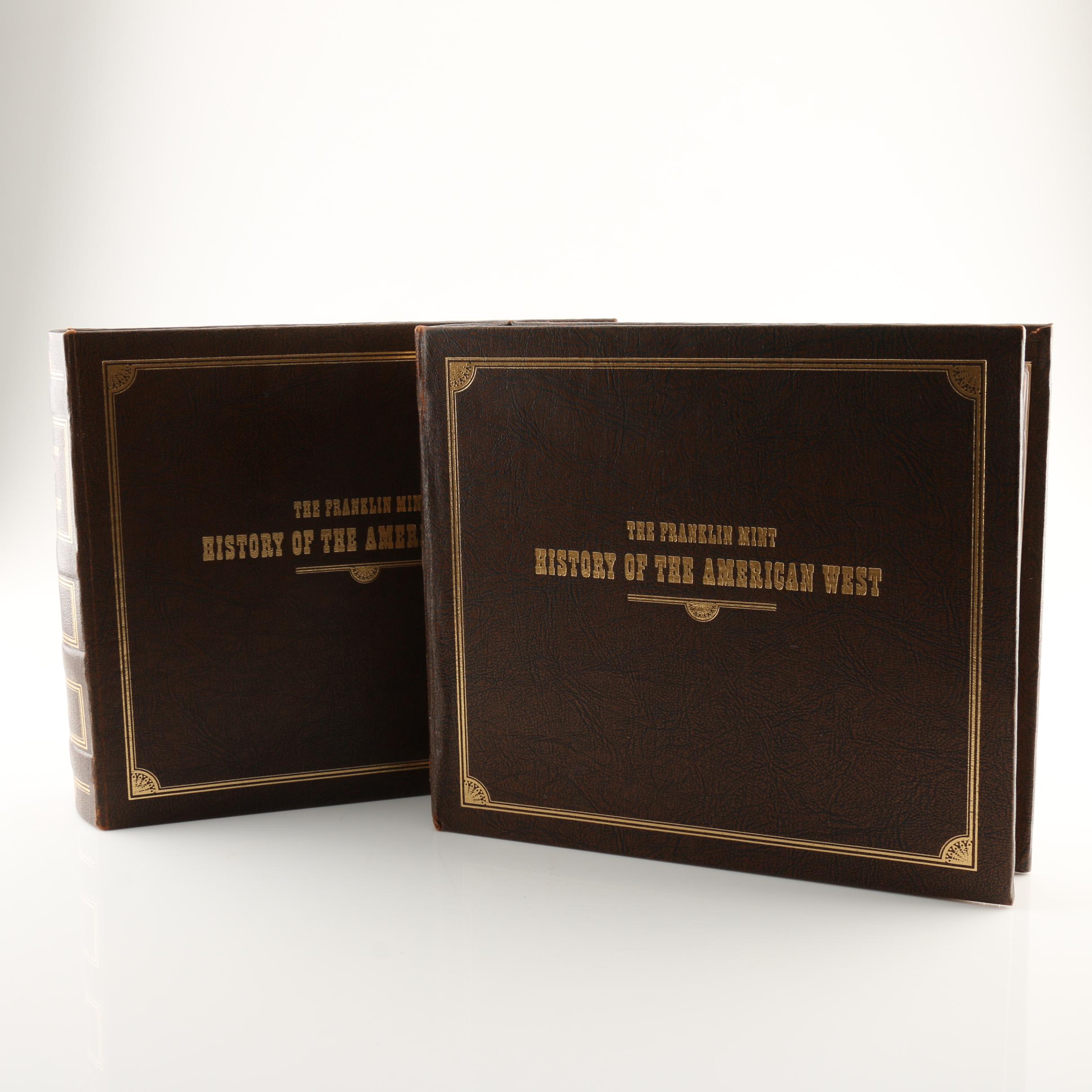 Franklin Mint "History of the American West" 2 Volume Set of Silver Proof Medals