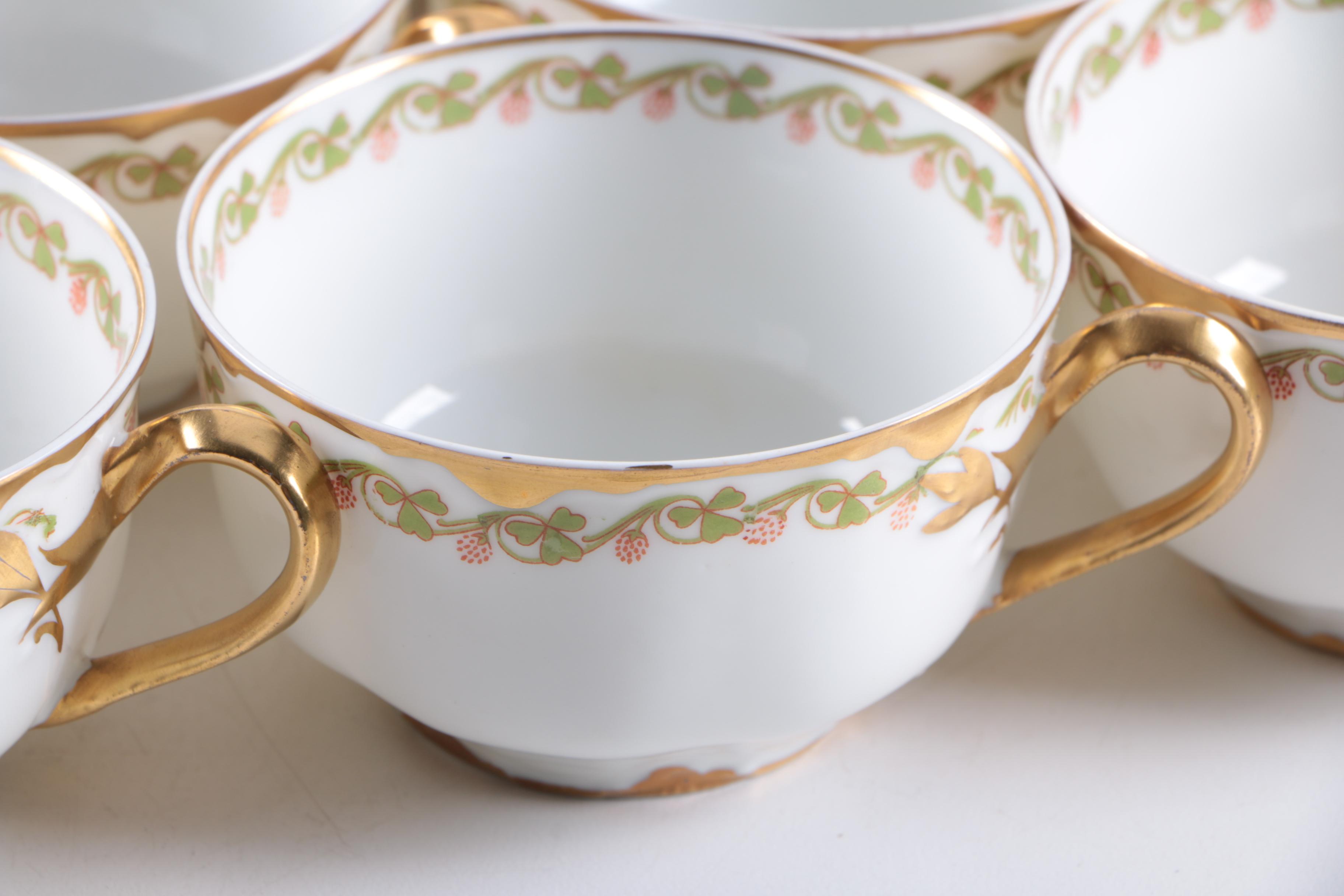 Haviland Limoges "Clover Leaf" Tableware