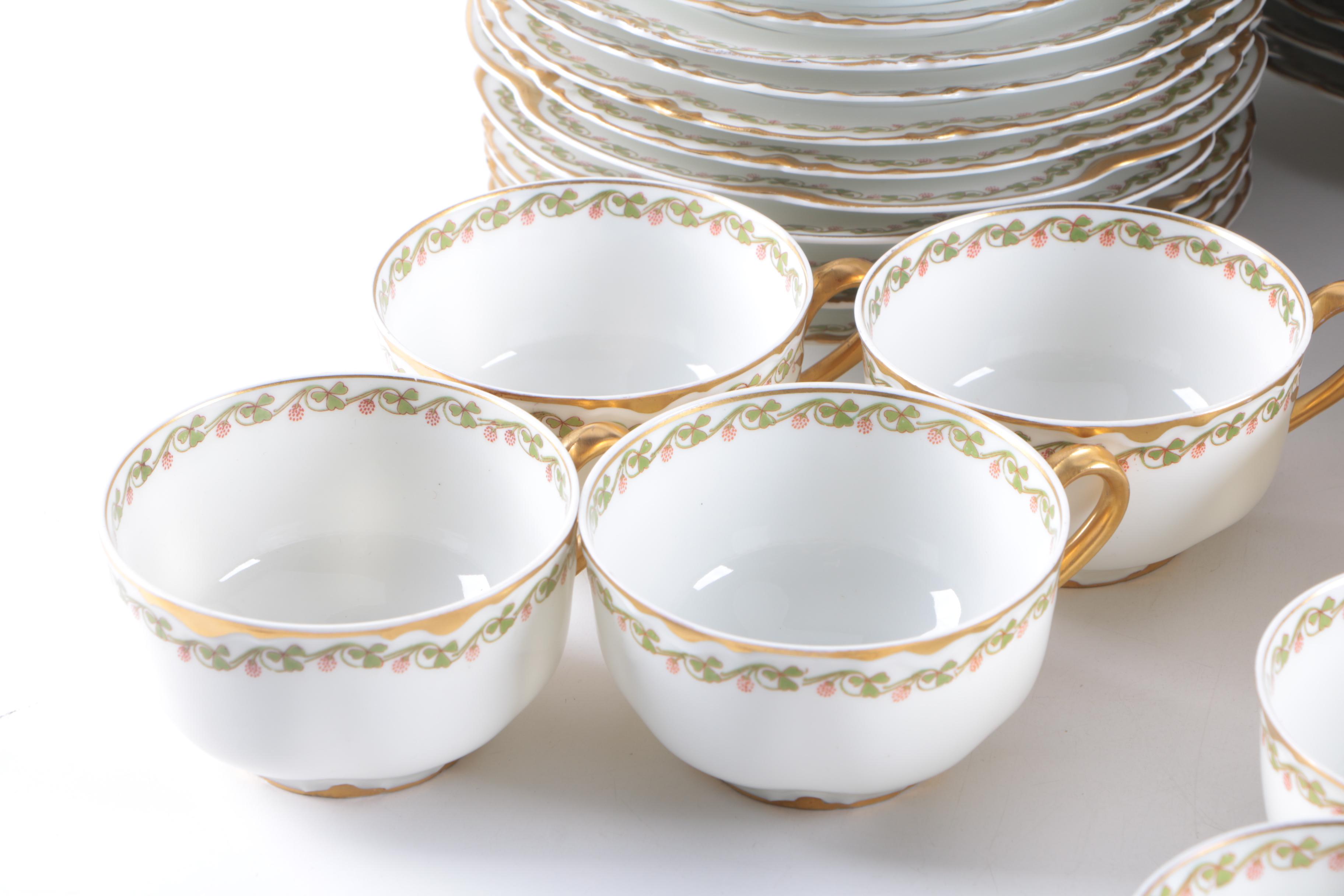 Haviland Limoges "Clover Leaf" Tableware