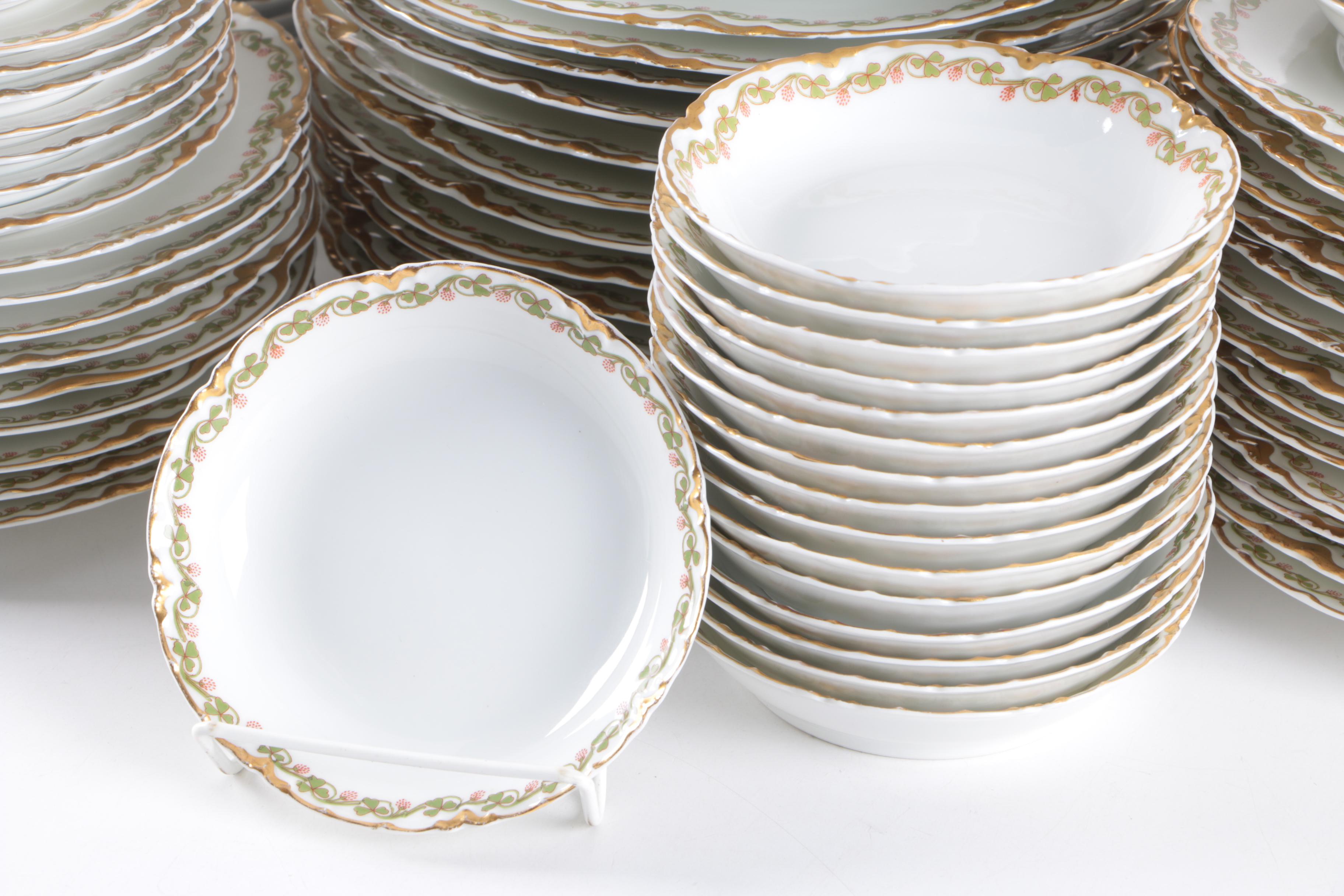 Haviland Limoges "Clover Leaf" Tableware