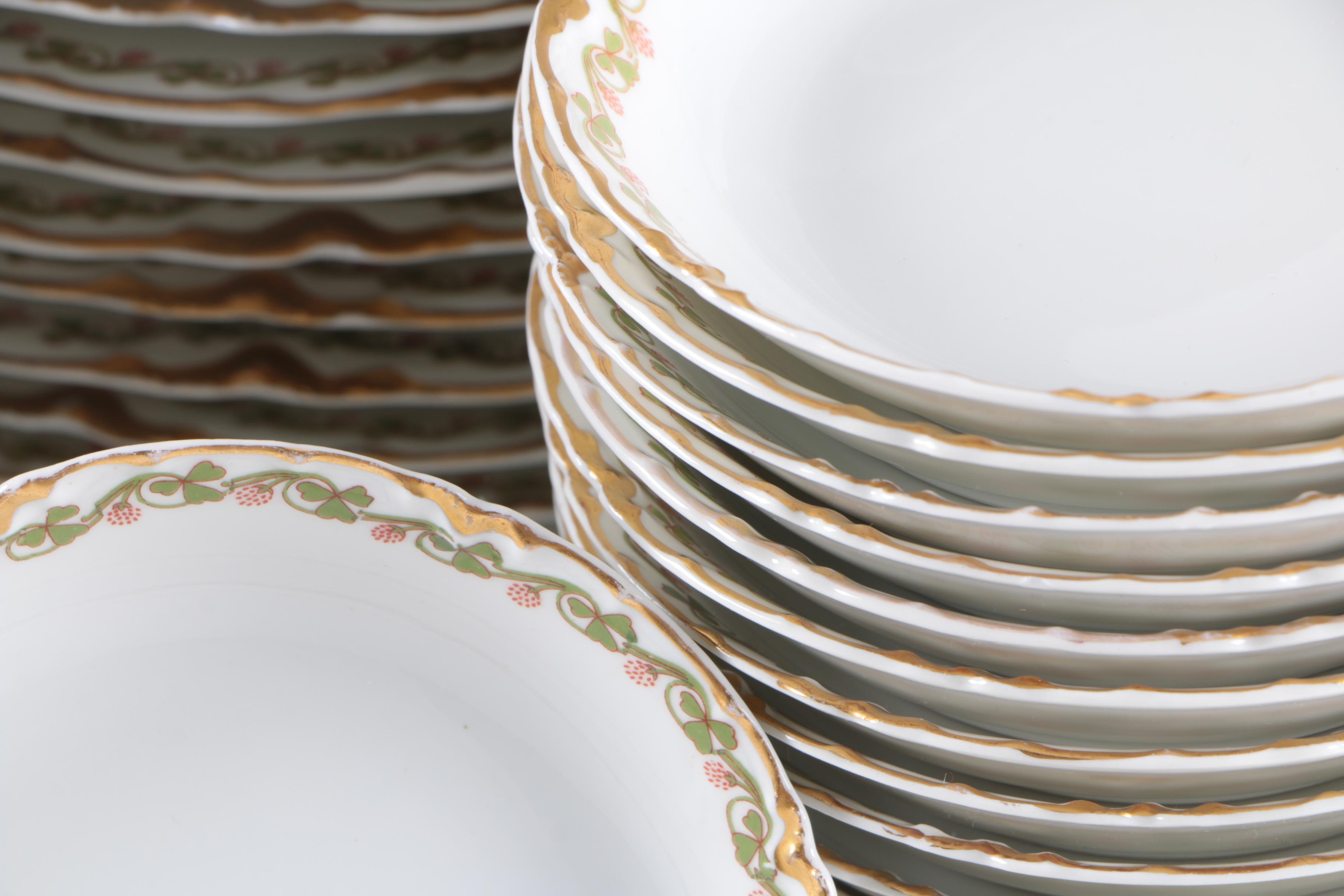 Haviland Limoges "Clover Leaf" Tableware