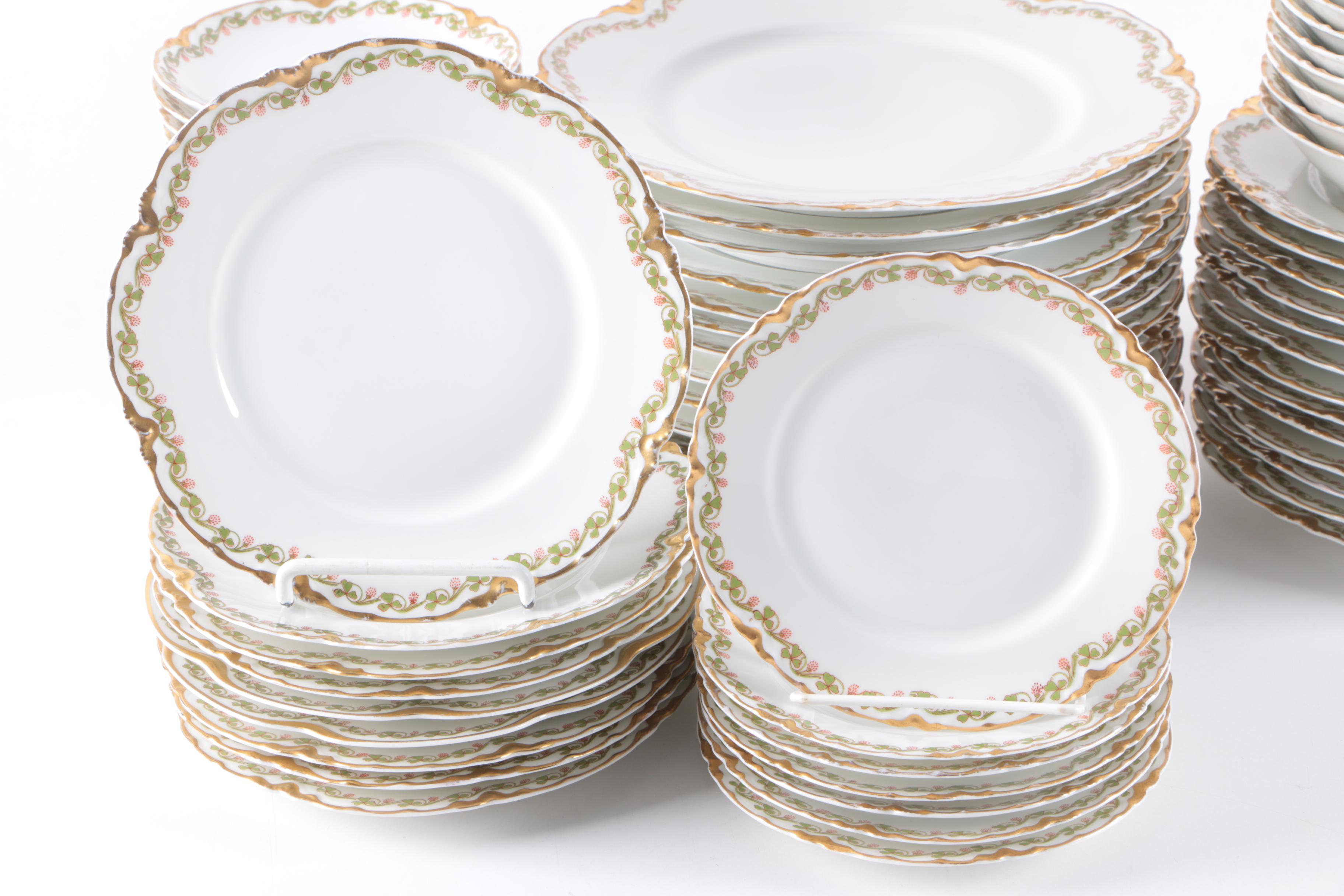 Haviland Limoges "Clover Leaf" Tableware