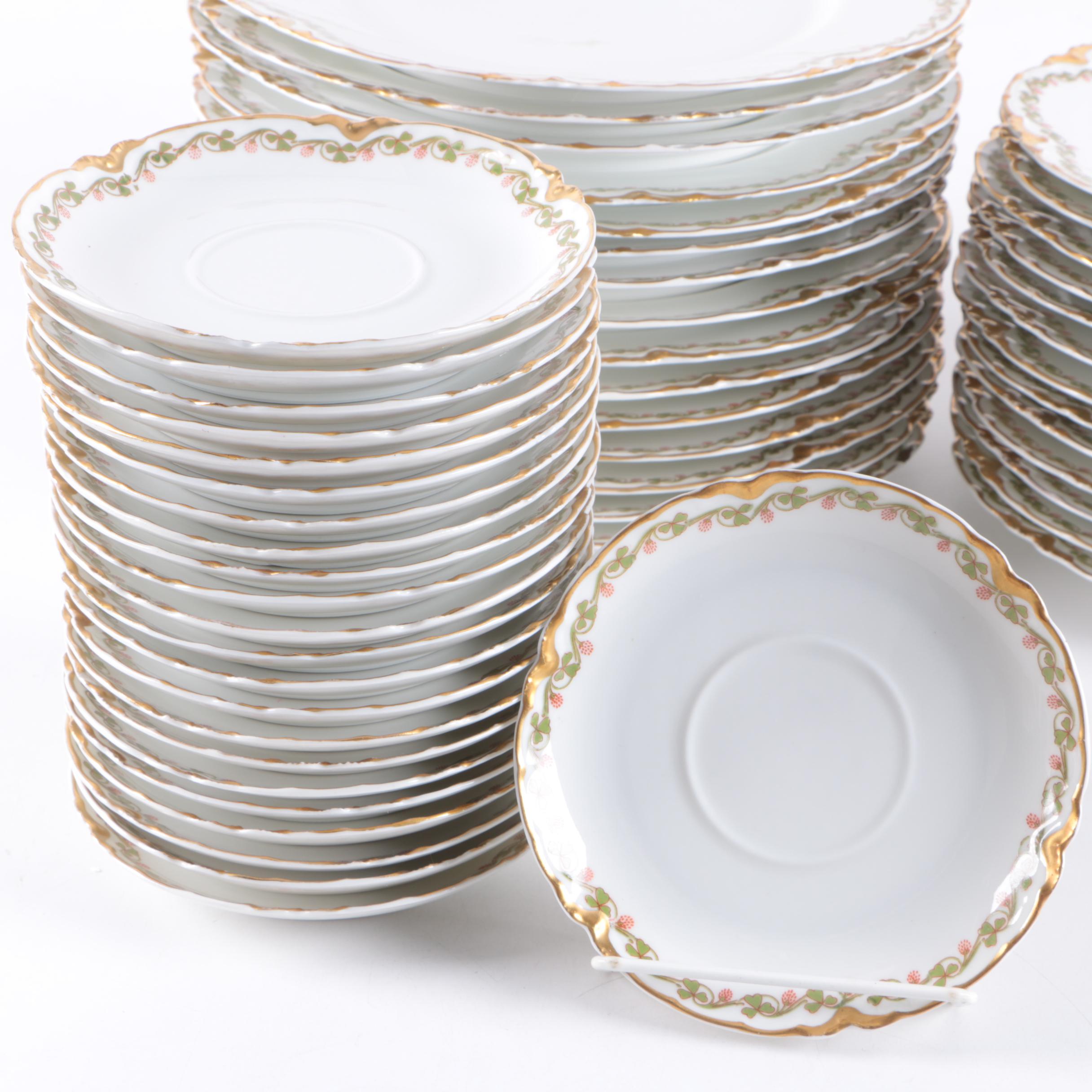 Haviland Limoges "Clover Leaf" Tableware