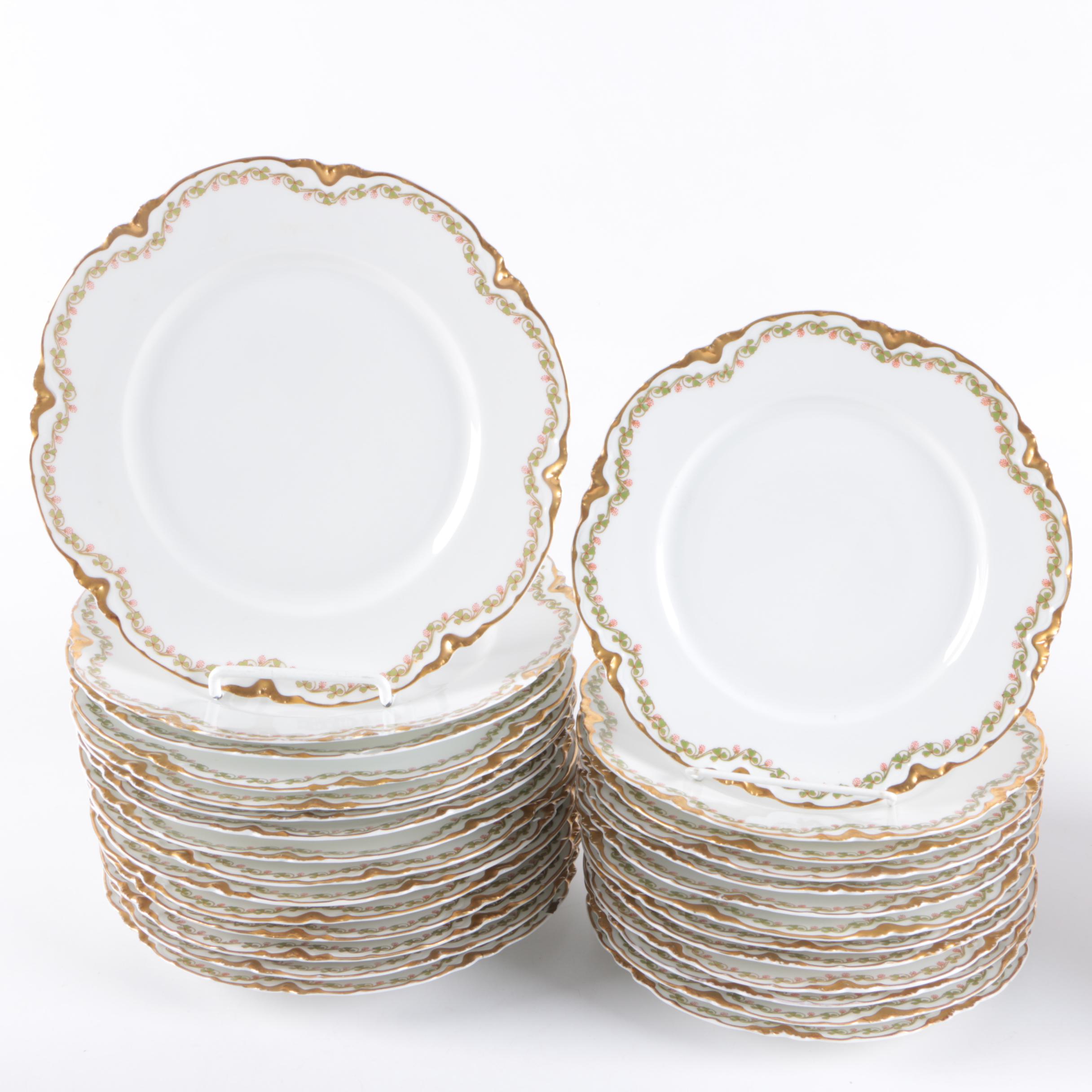 Haviland Limoges "Clover Leaf" Tableware