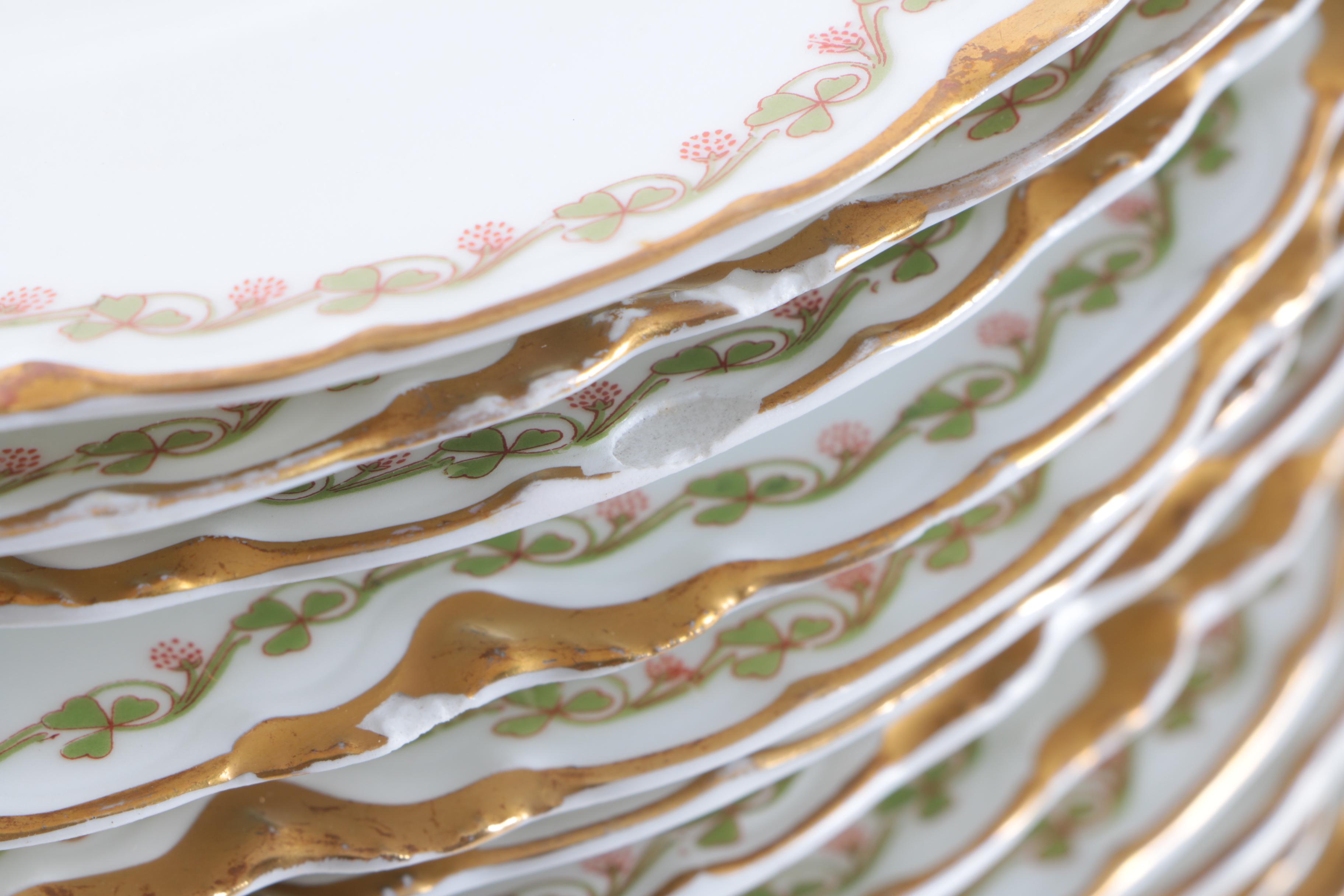 Haviland Limoges "Clover Leaf" Tableware