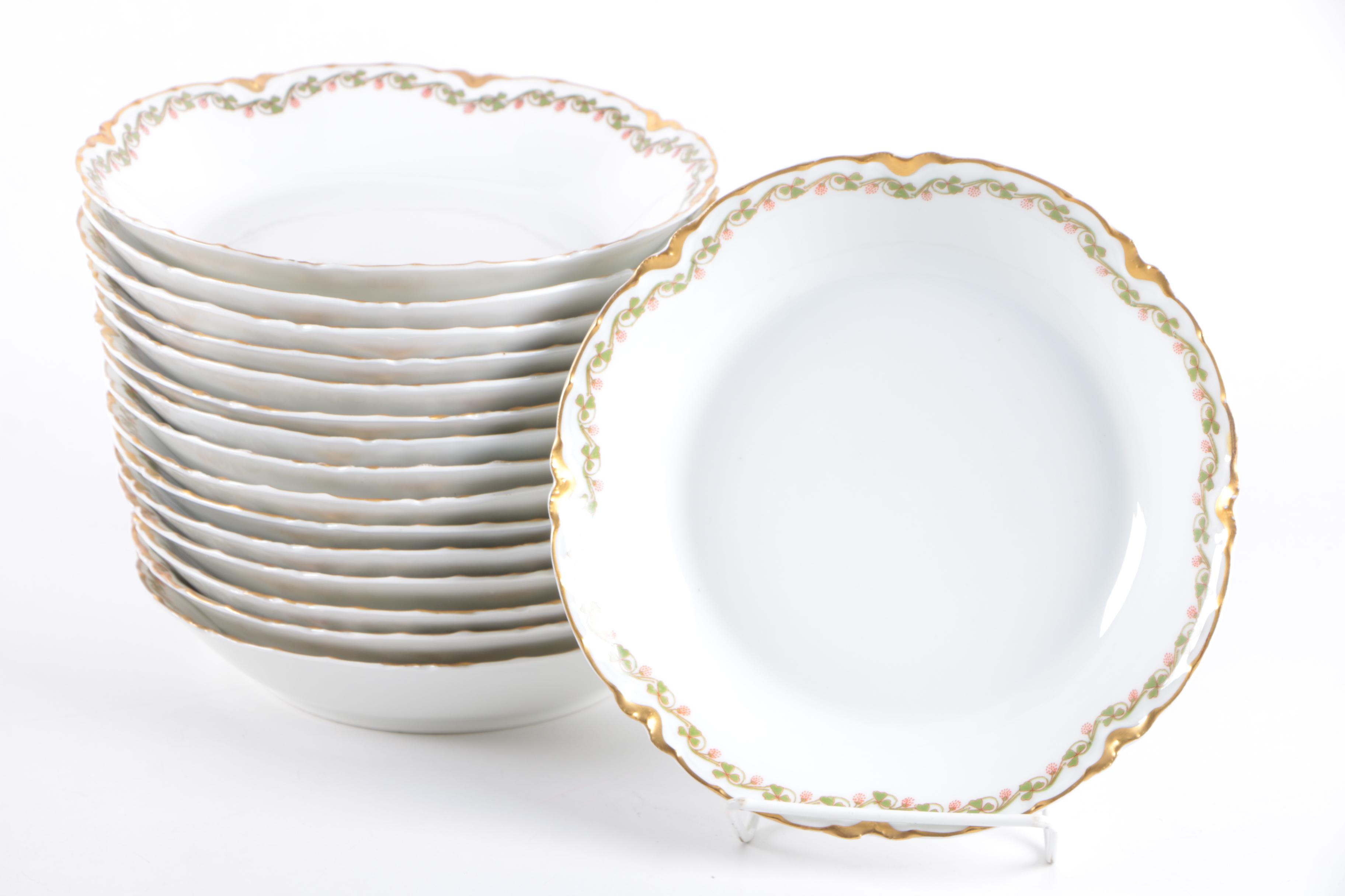 Haviland Limoges "Clover Leaf" Tableware