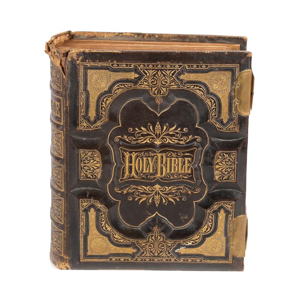 Antique 1873 Holy Bible
