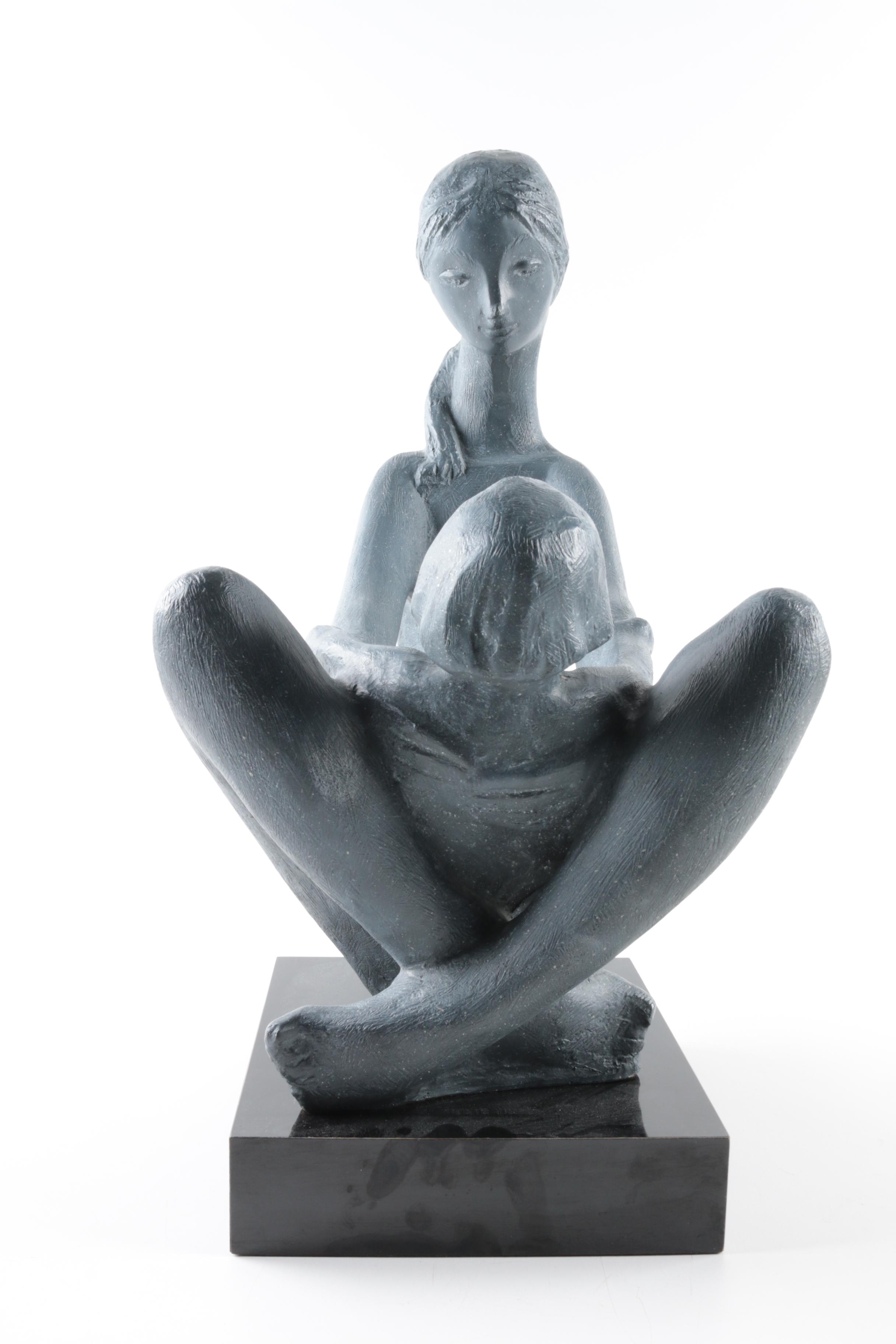Plaster Sculpture Mother and Child by Austin Productions