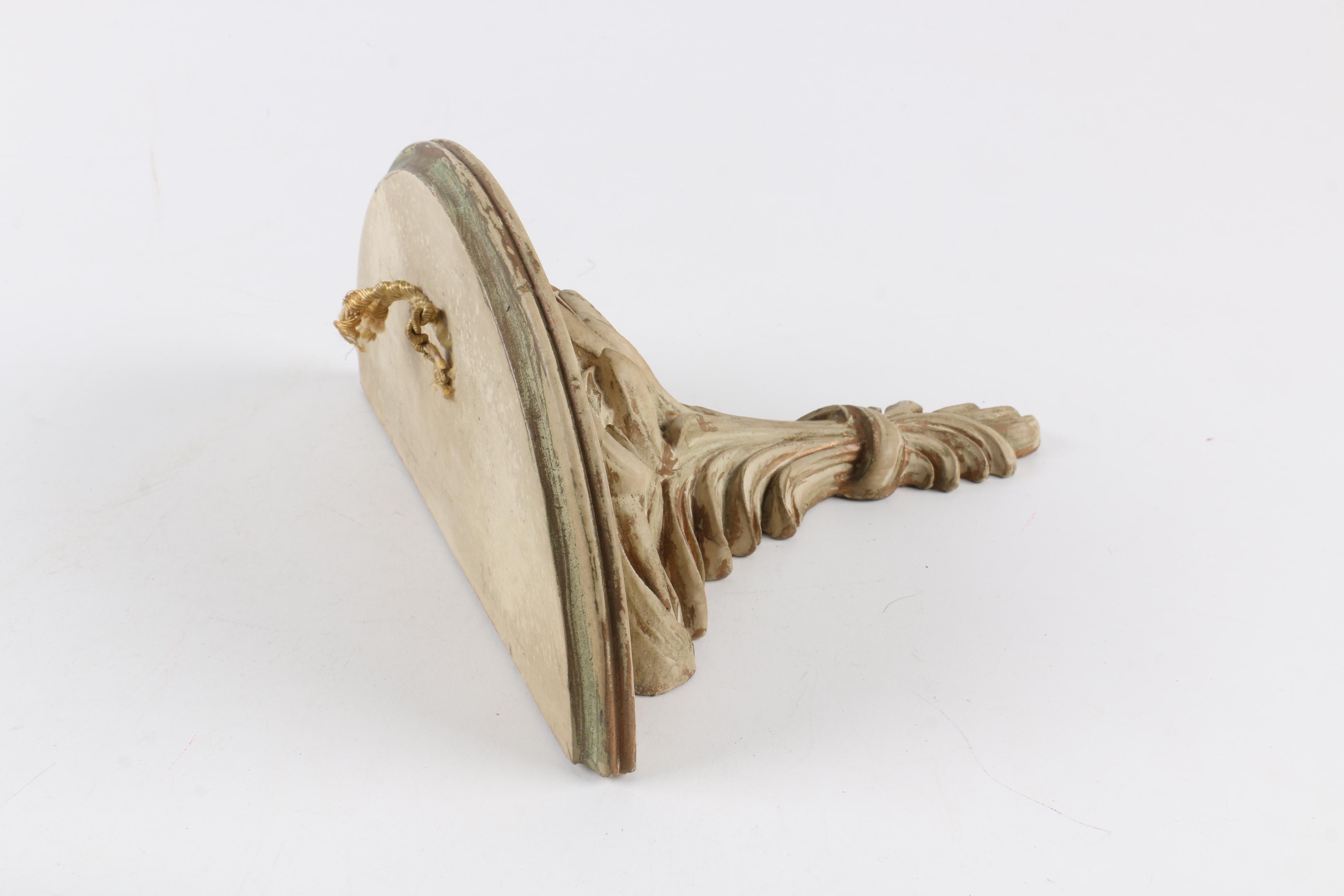 Antique Carved Wood Foliate Bracket