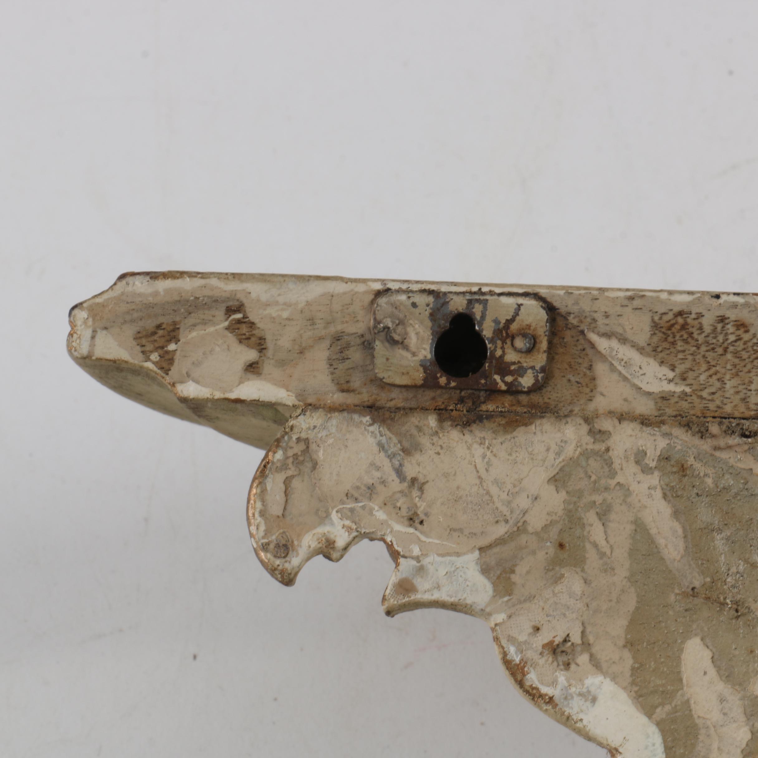 Antique Carved Wood Foliate Bracket