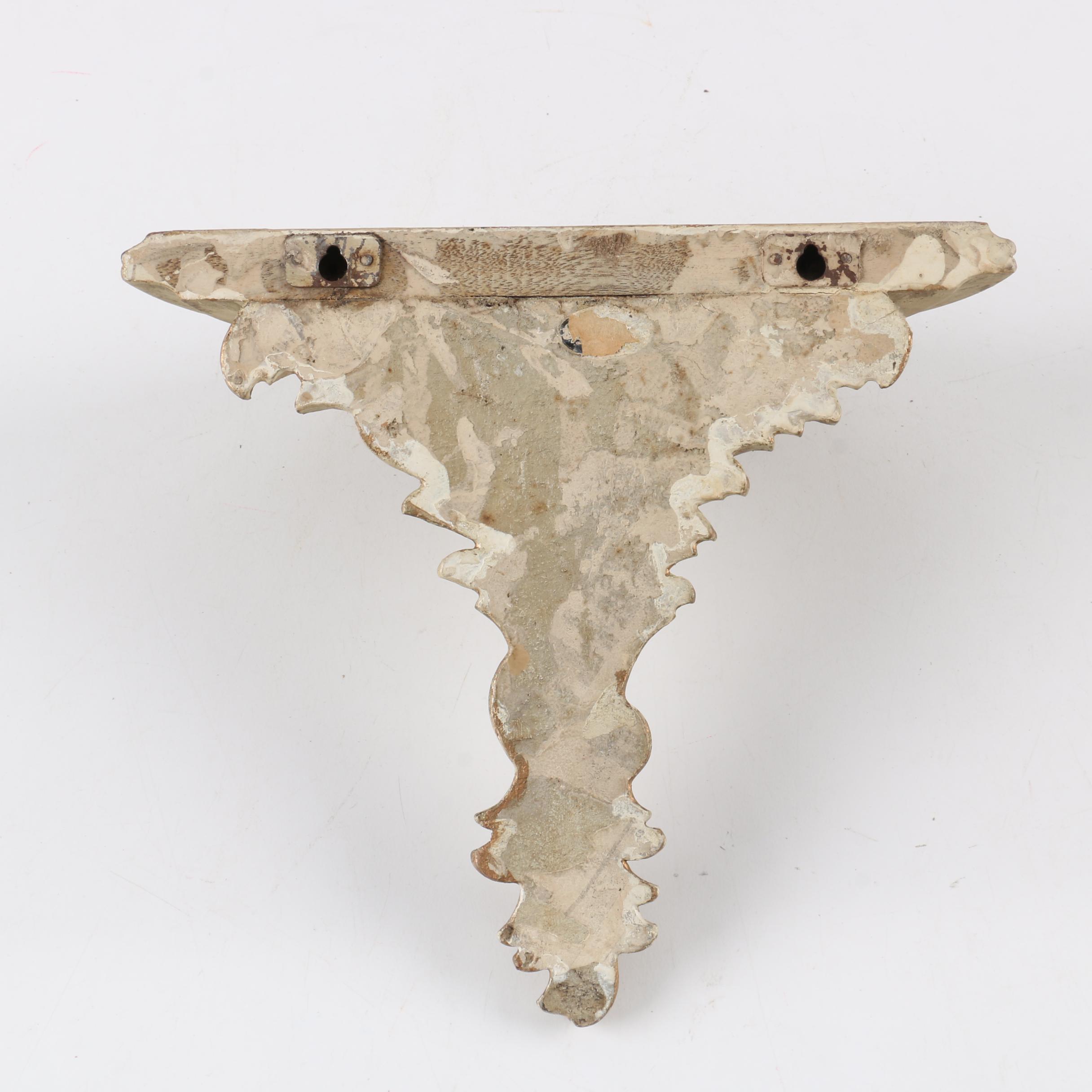Antique Carved Wood Foliate Bracket