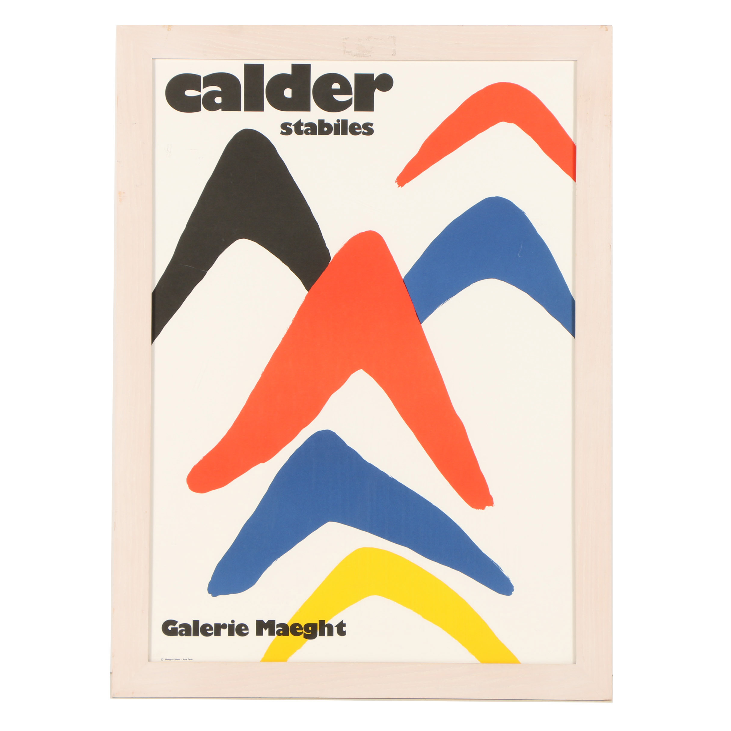 Galerie Maeght Exhibition Poster for Alexander Calder "Stabiles"
