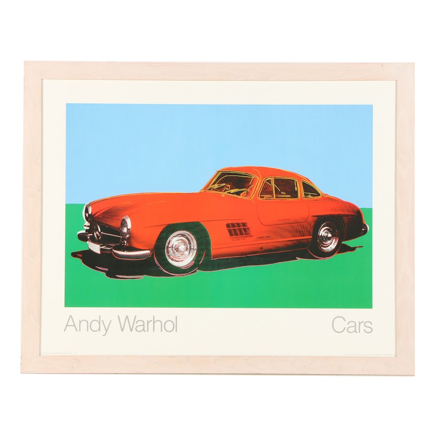 Offset Lithograph Poster After Andy Warhol "Mercedes-Benz 300 SL Coupé"