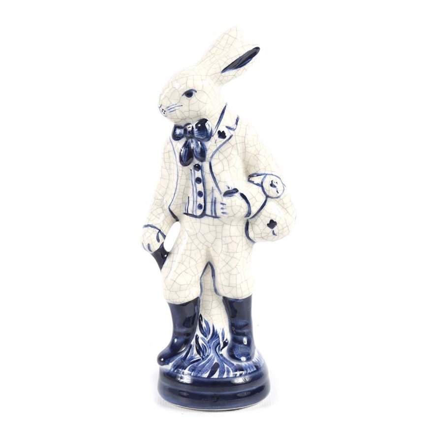 Vintage Porcelain Faïence Rabbit