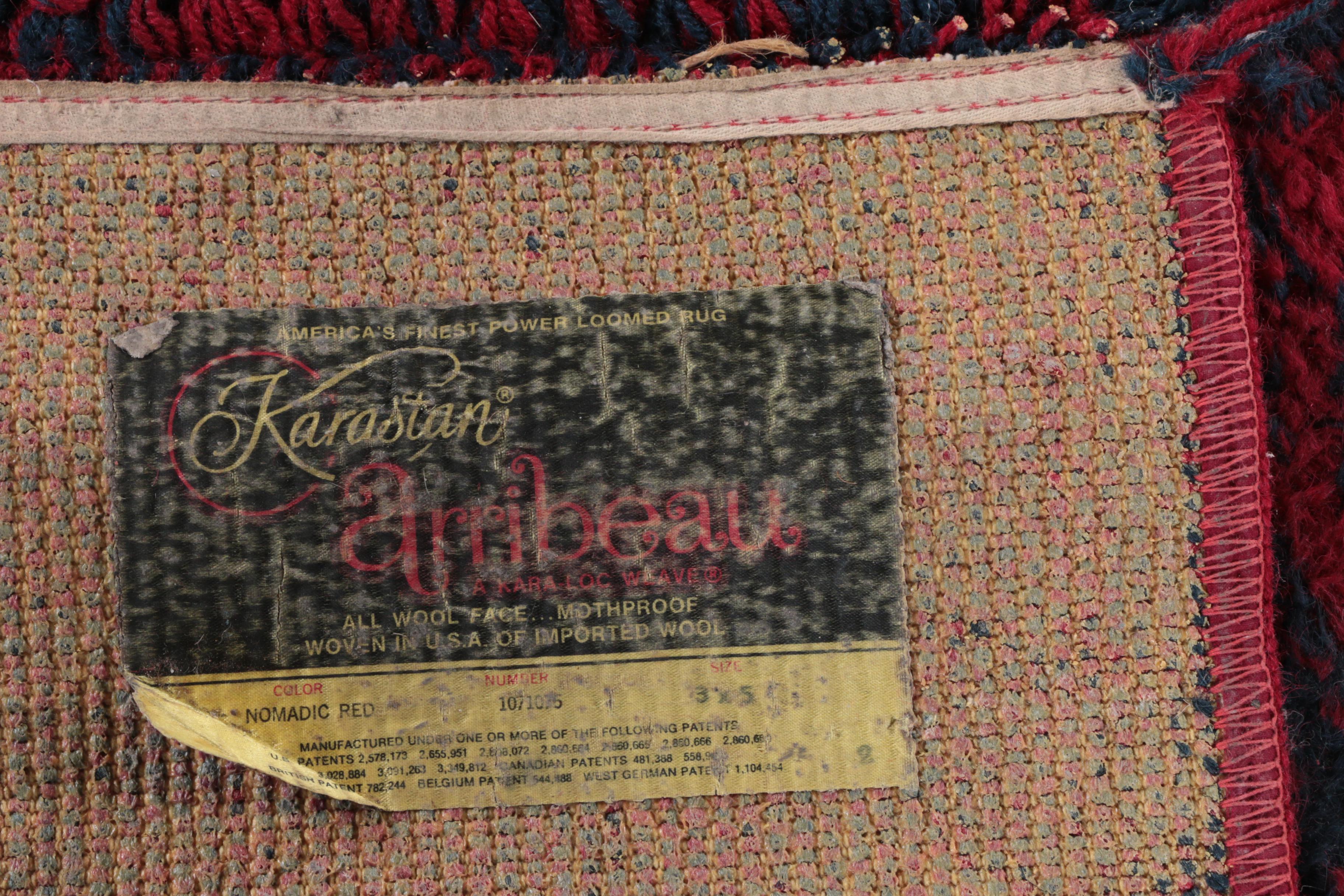 Vintage Power-Loomed Karastan "Arribeau" Wool Area Rug