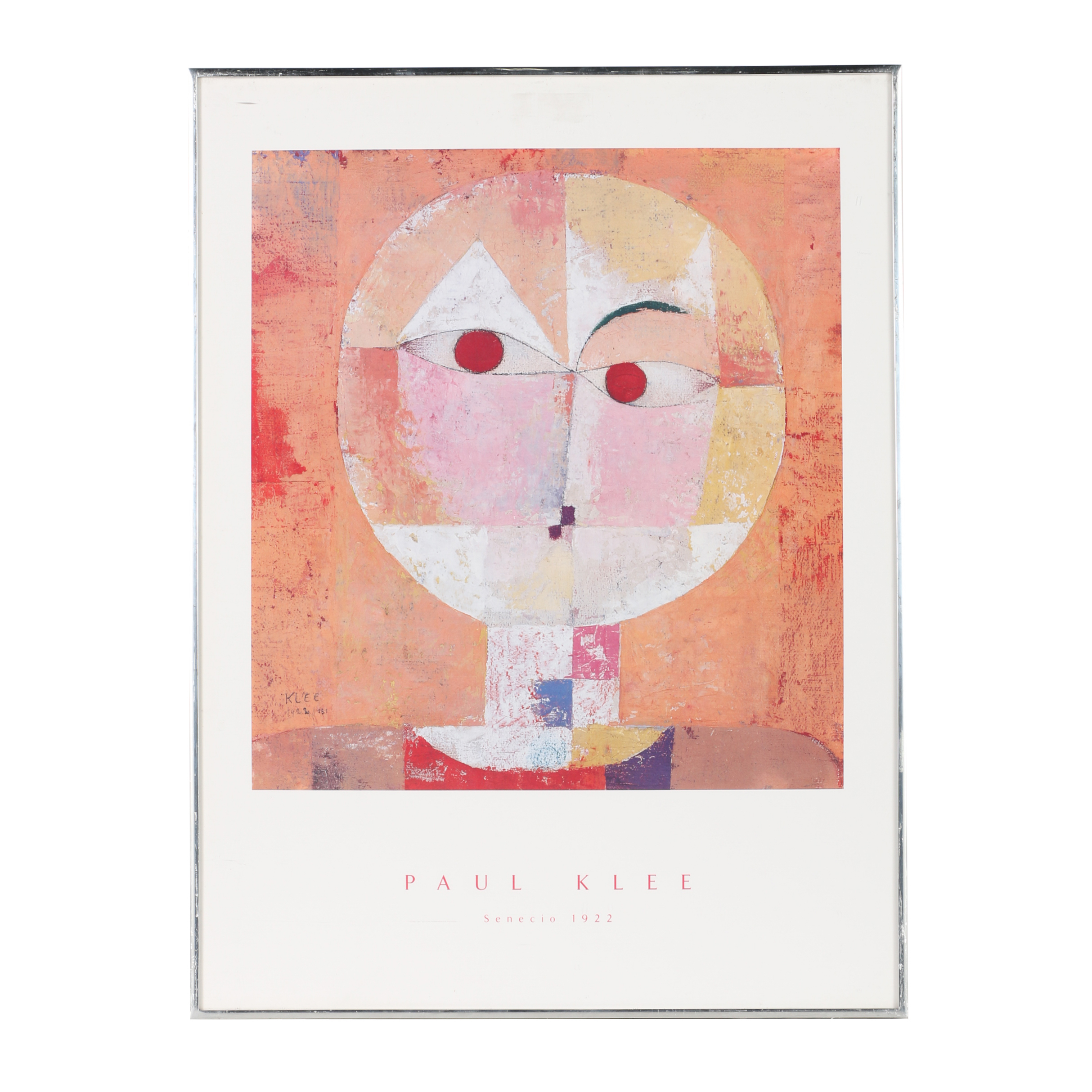 Offset Lithograph Poster After Paul Klee "Senecio"