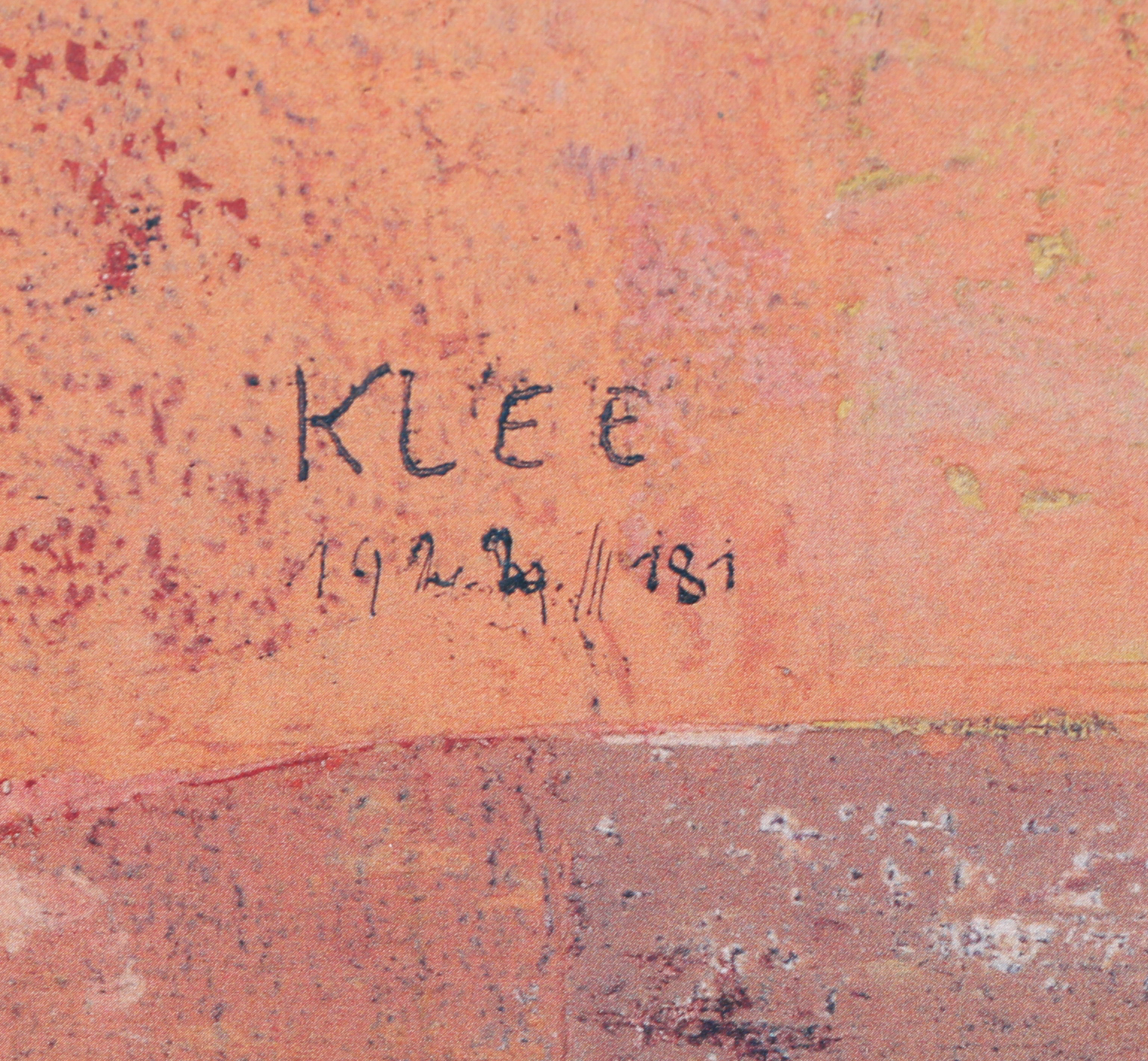 Offset Lithograph Poster After Paul Klee "Senecio"