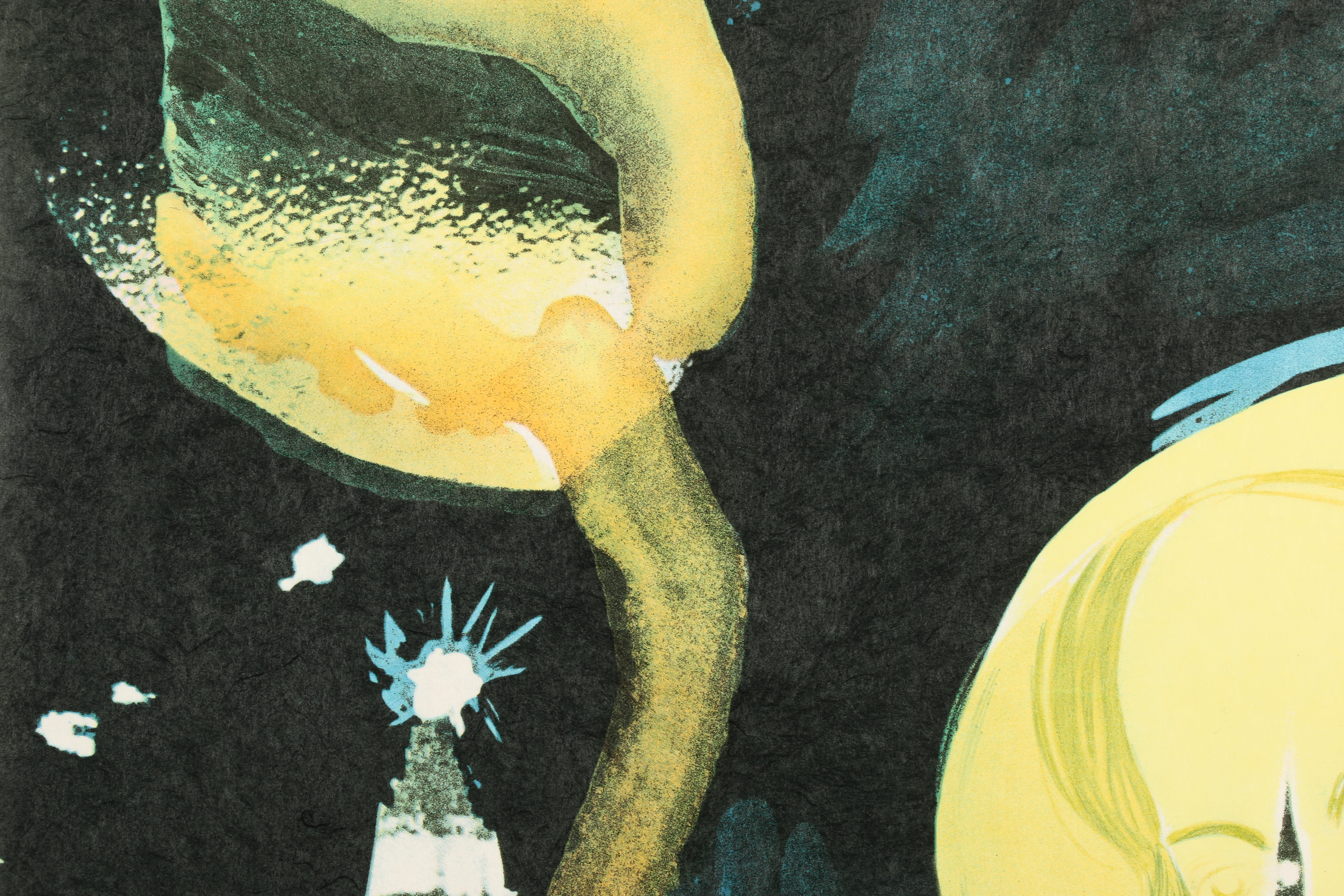 Salvador Dalí Limited Edition Lithograph "Manhattan Skyline"