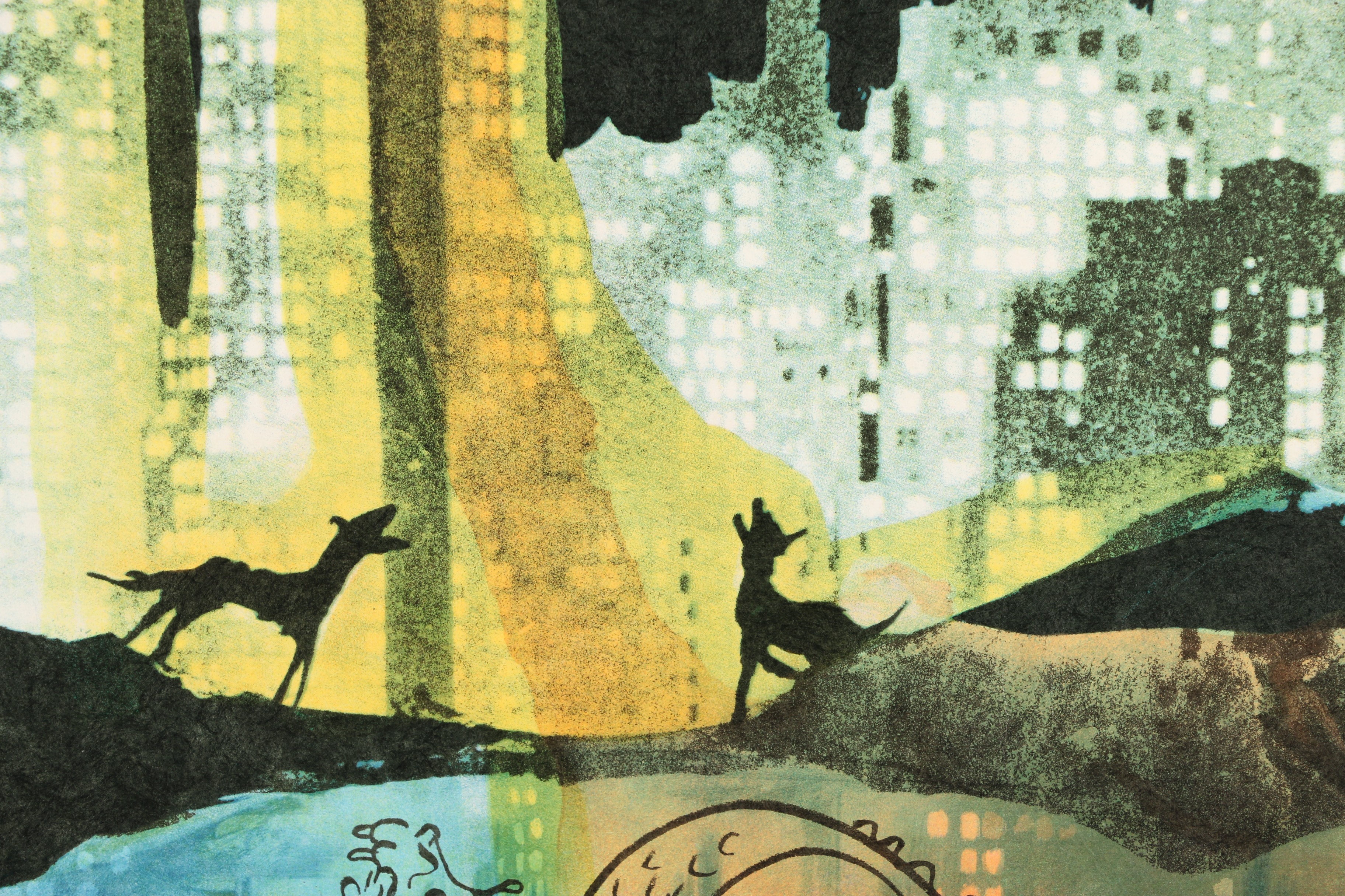 Salvador Dalí Limited Edition Lithograph "Manhattan Skyline"