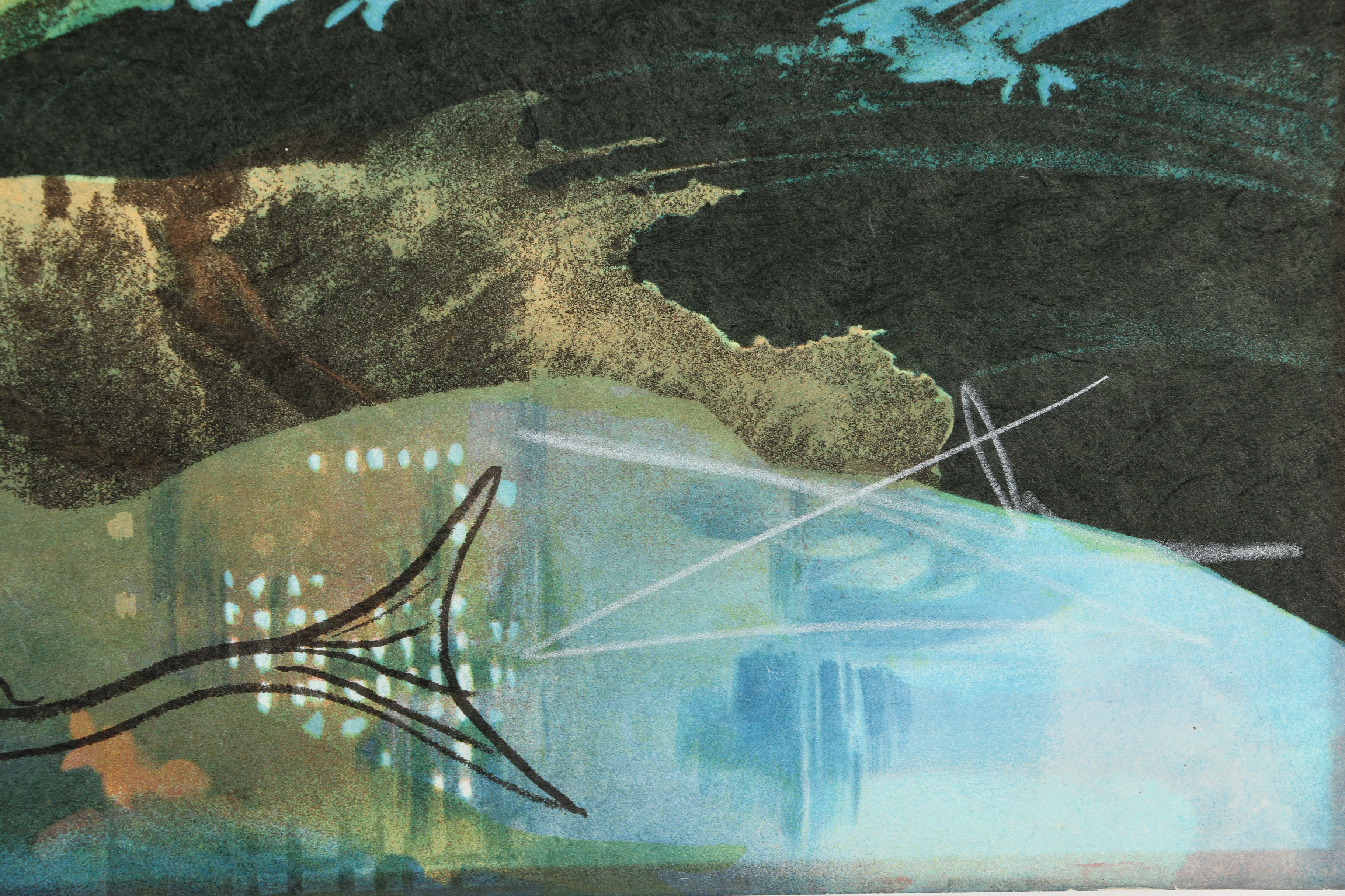 Salvador Dalí Limited Edition Lithograph "Manhattan Skyline"