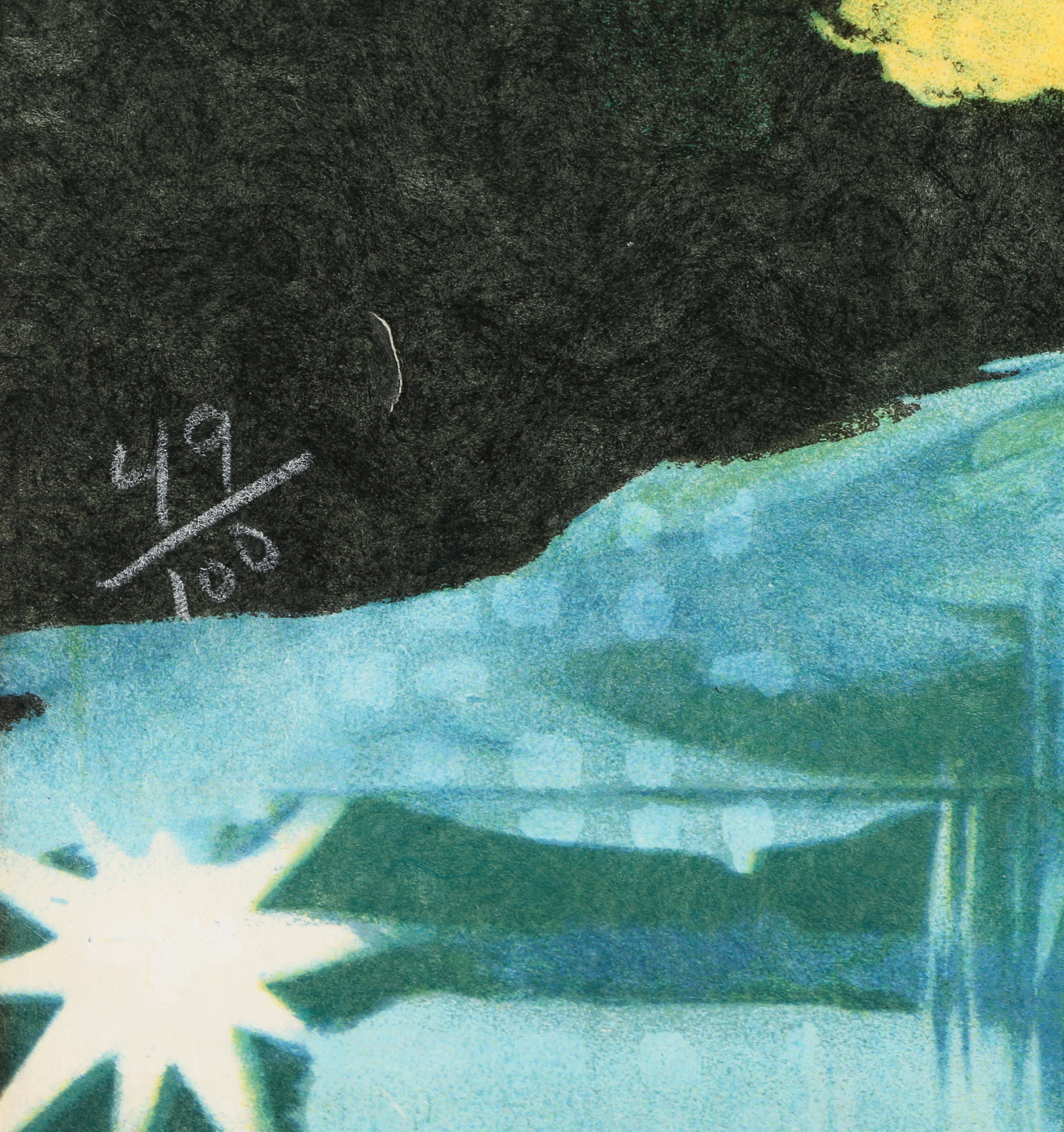 Salvador Dalí Limited Edition Lithograph "Manhattan Skyline"