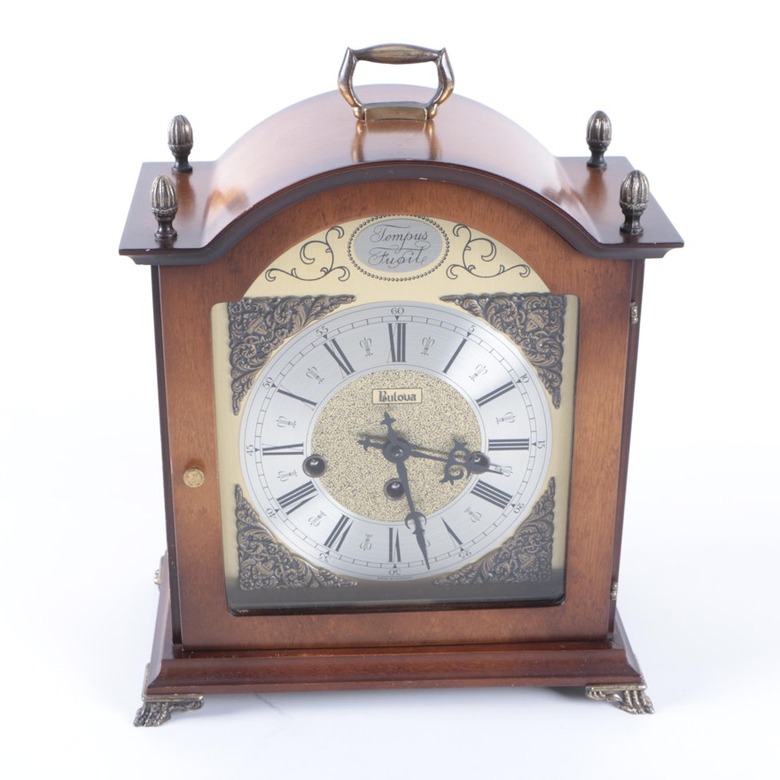 Vintage Bulova Tempus Fugit Chime Mantel Clock