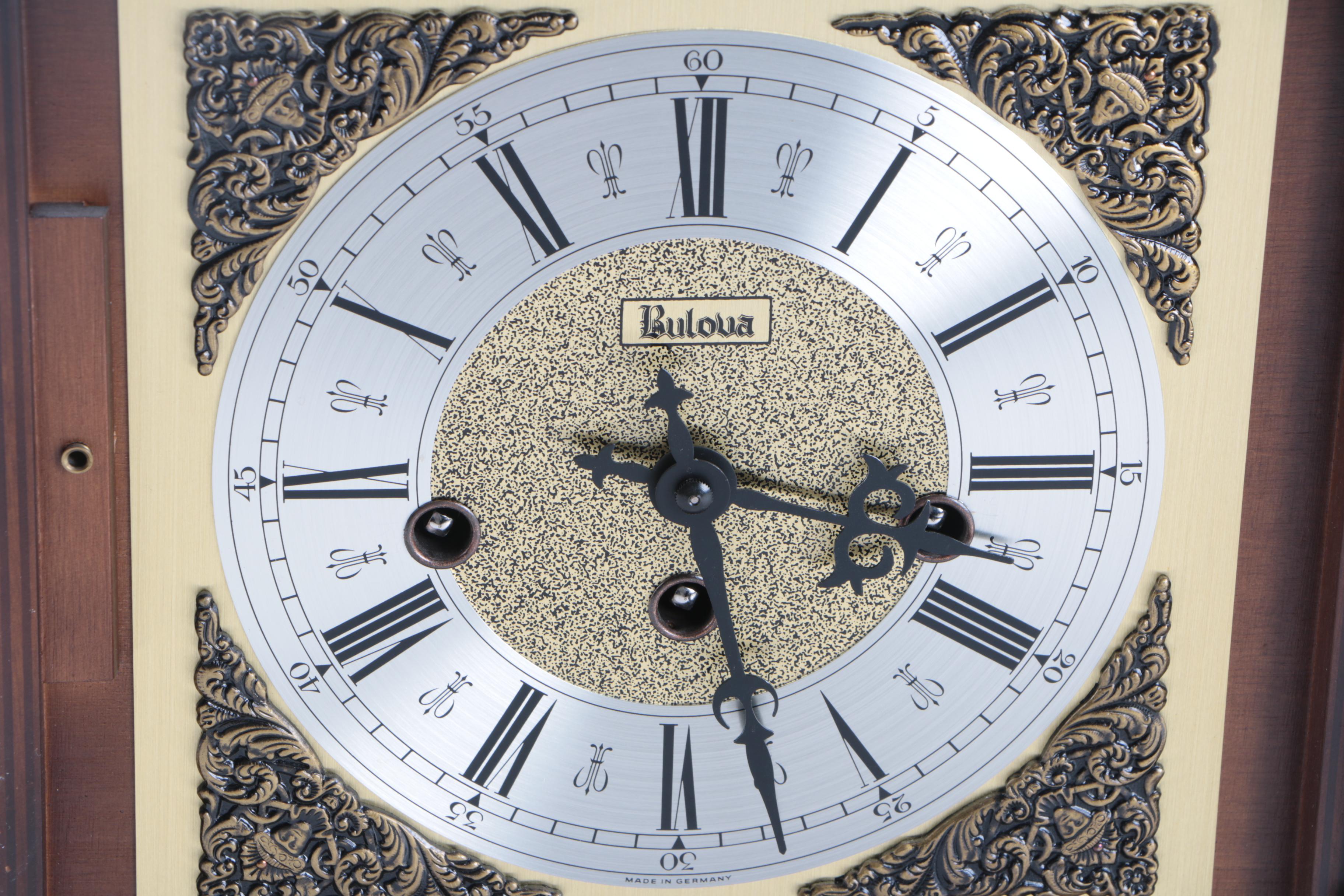 Vintage Bulova Tempus Fugit Chime Mantel Clock