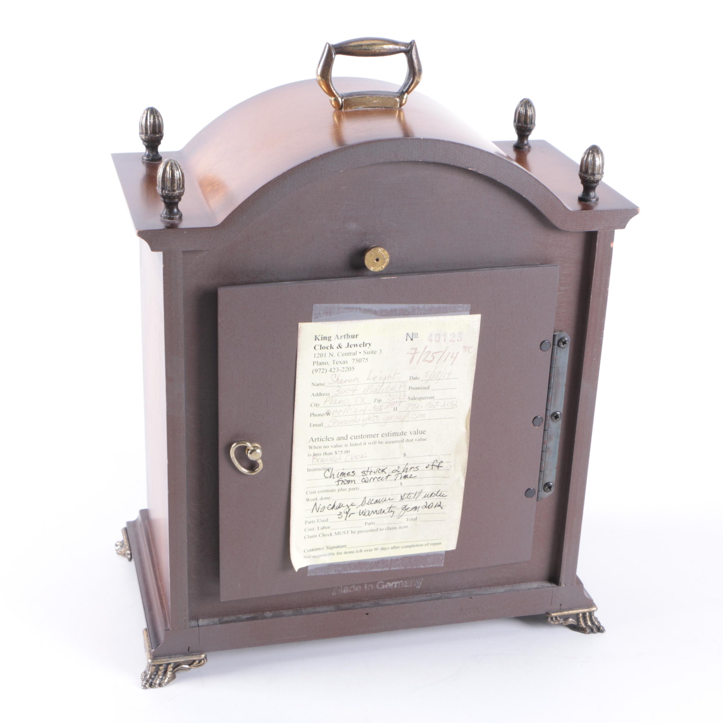 Vintage Bulova Tempus Fugit Chime Mantel Clock