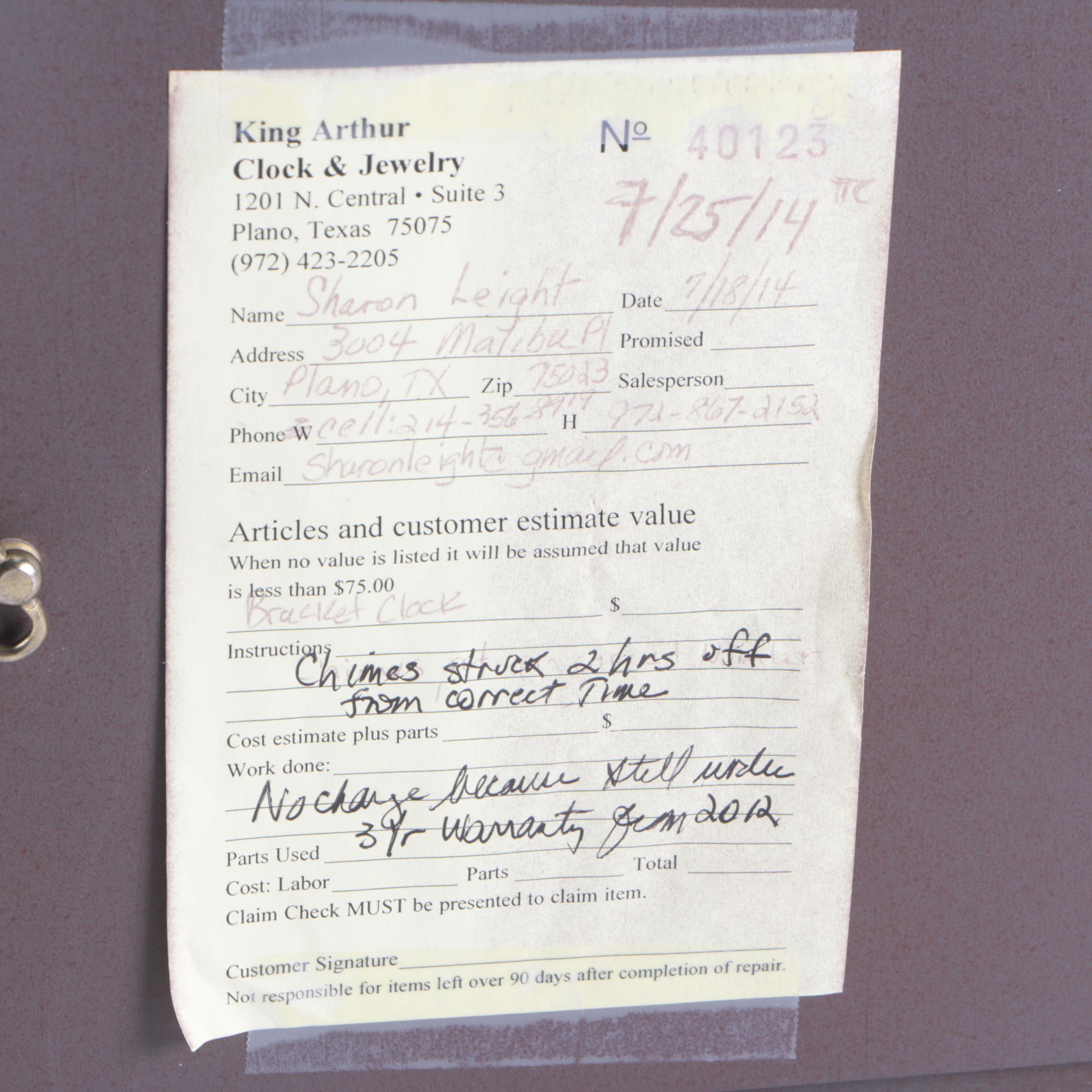 Vintage Bulova Tempus Fugit Chime Mantel Clock