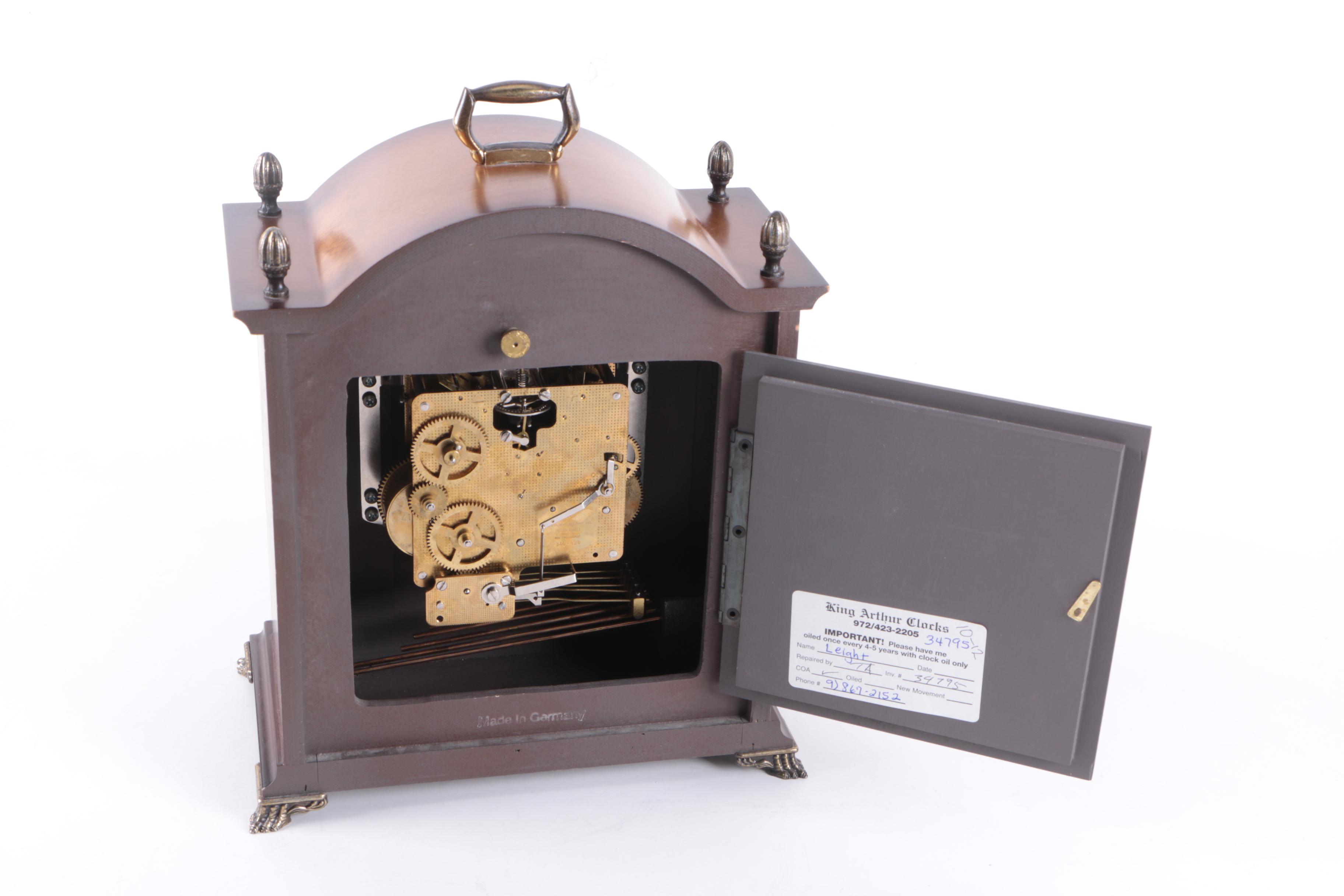 Vintage Bulova Tempus Fugit Chime Mantel Clock