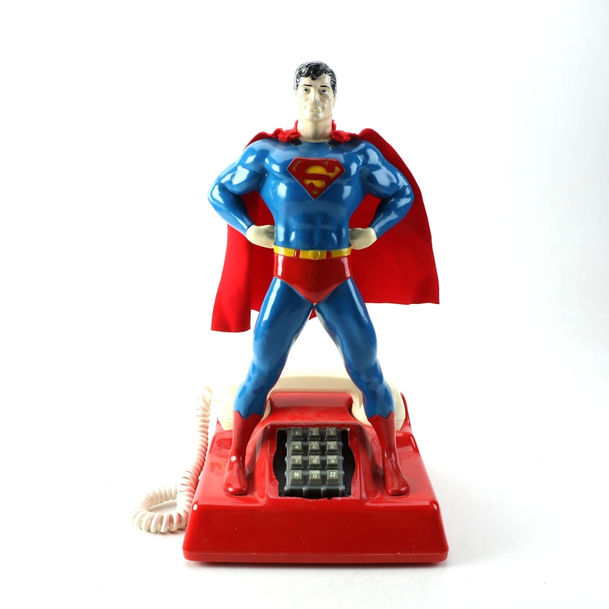 1978 Microcommunications Inc. Superman Push-Button Telephone