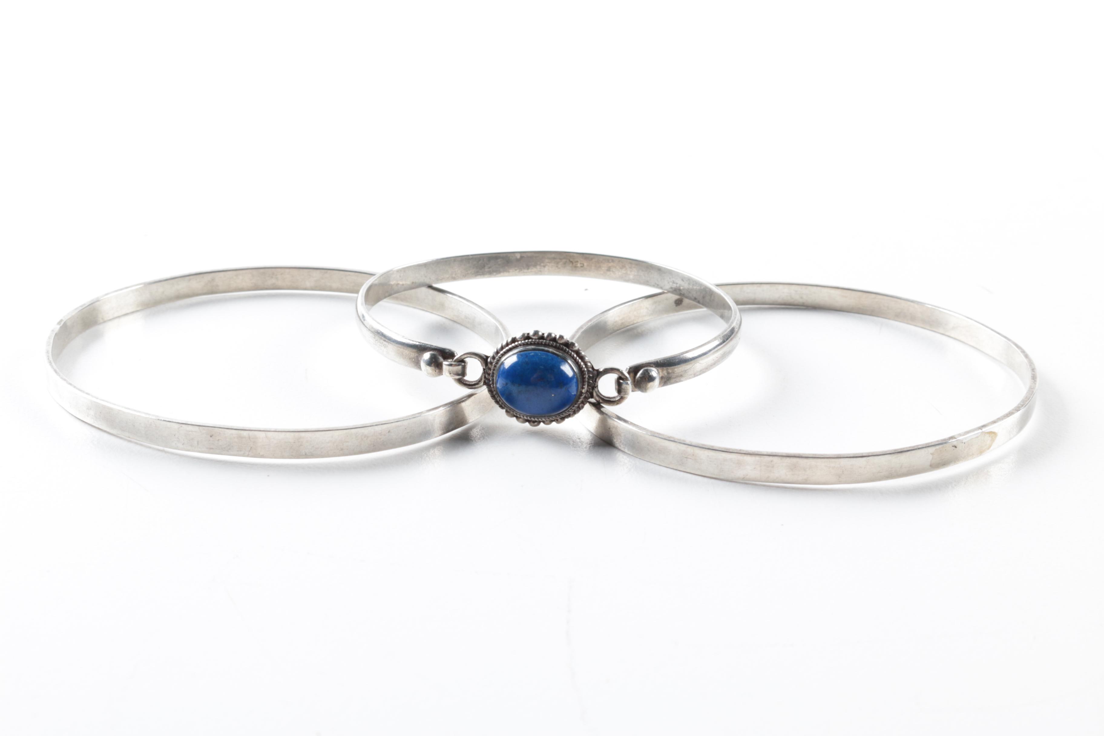 Sterling Silver Rings and Bracelets with Gemstones