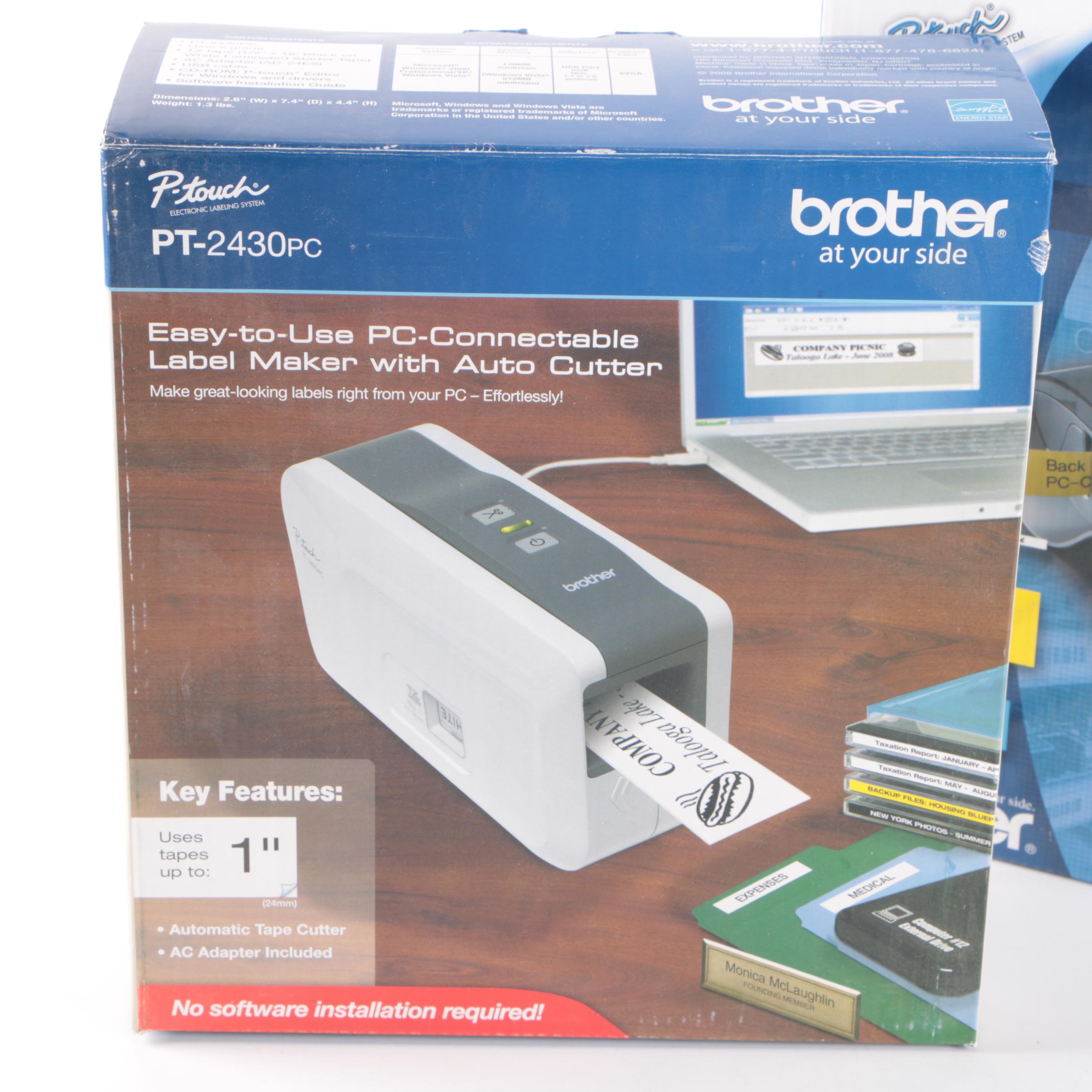 Brother PT-2430PC and PT-2700 Label Makers
