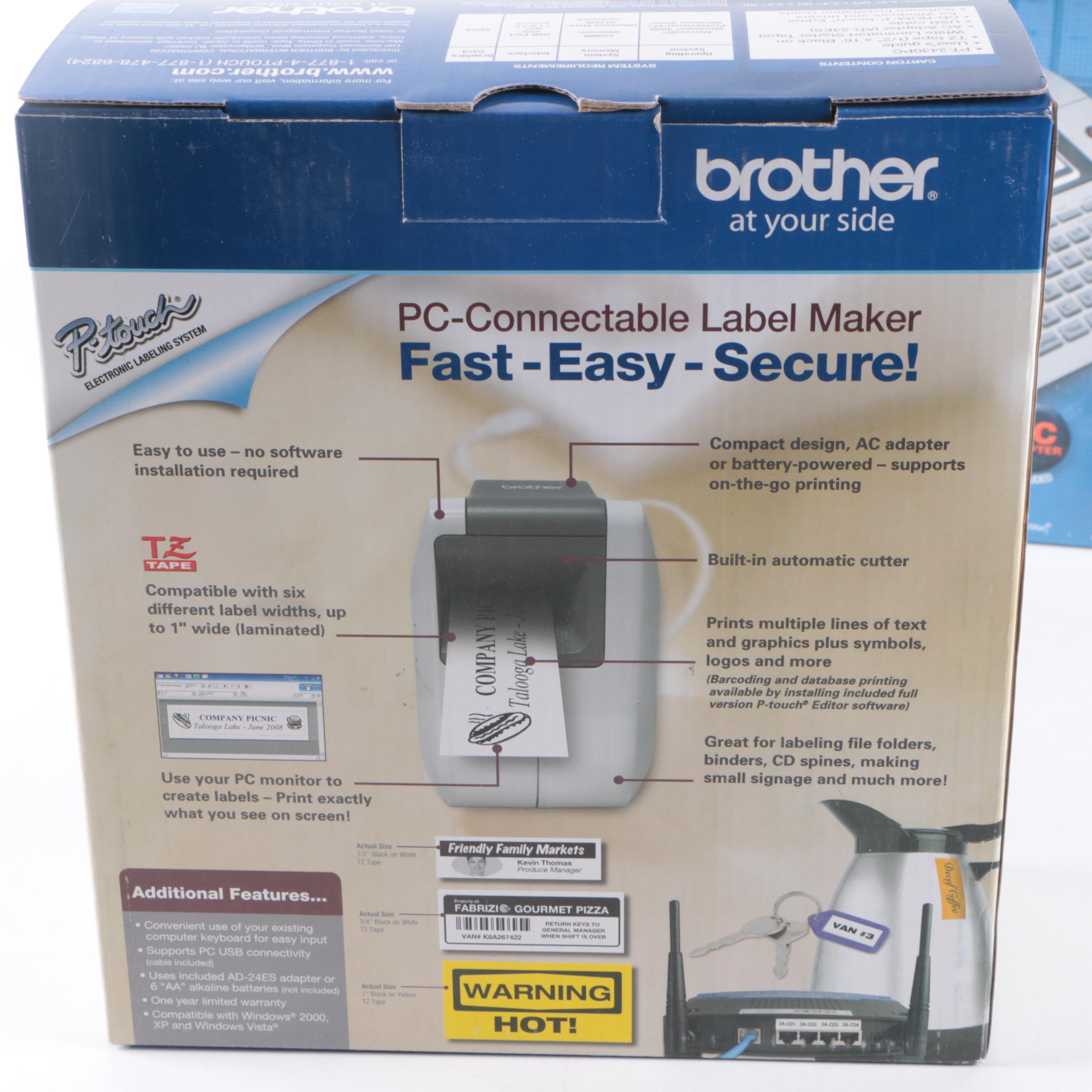 Brother PT-2430PC and PT-2700 Label Makers