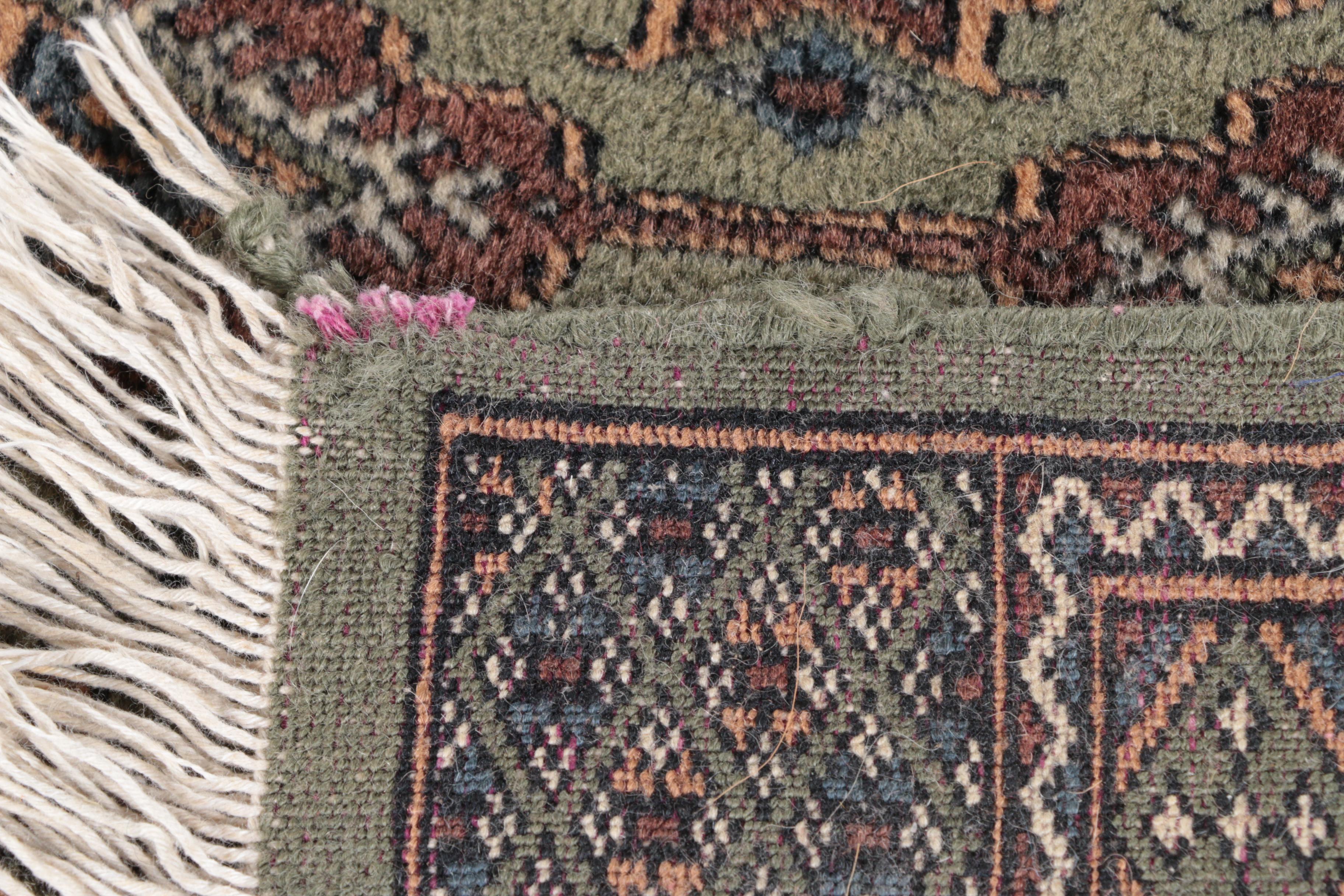Hand-Knotted Pakistani Bokhara Wool Accent Rug