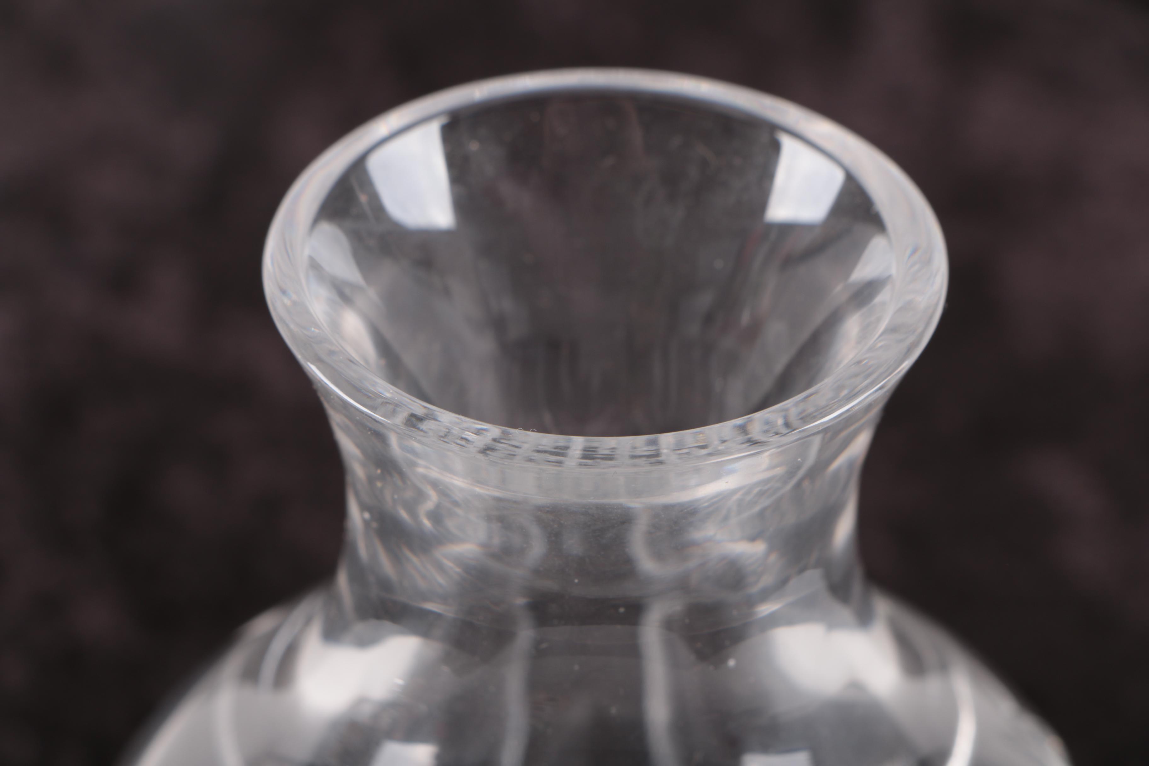 Pair of Waterford Crystal violet Vases