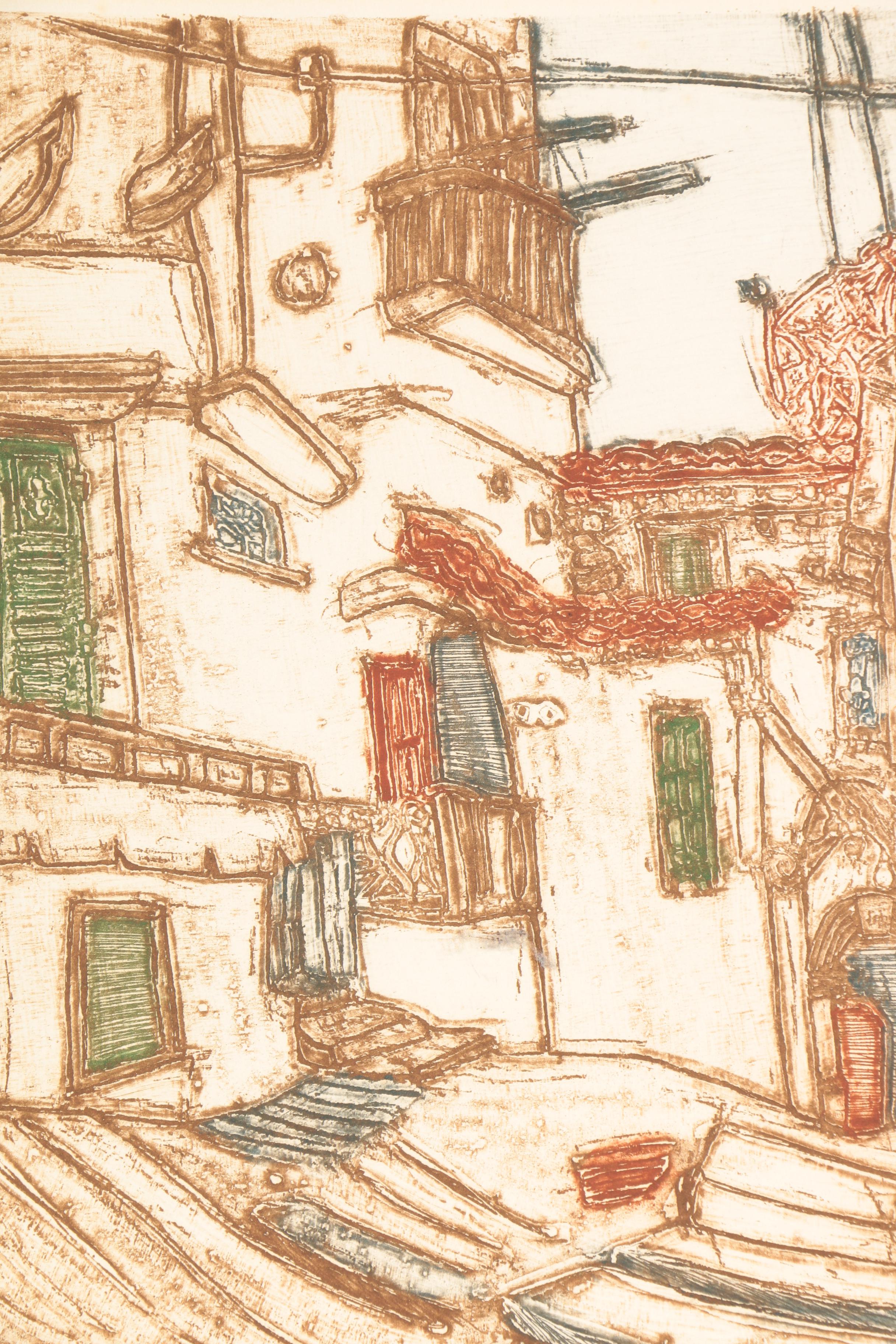 Ruth Kerkovius Collagraph