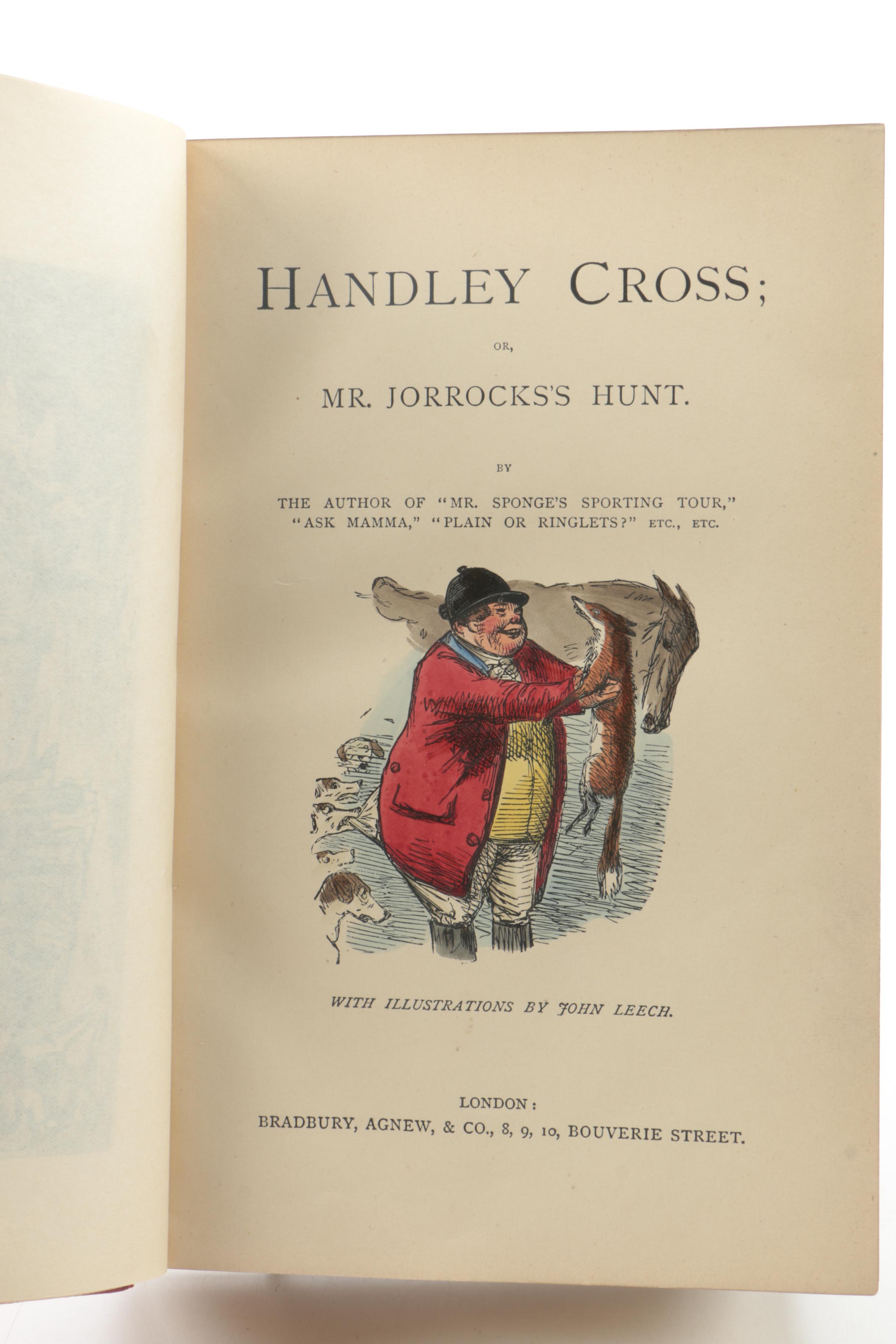 Circa 1890s "Handley Cross" by Surtees with Illustrations after John Leech