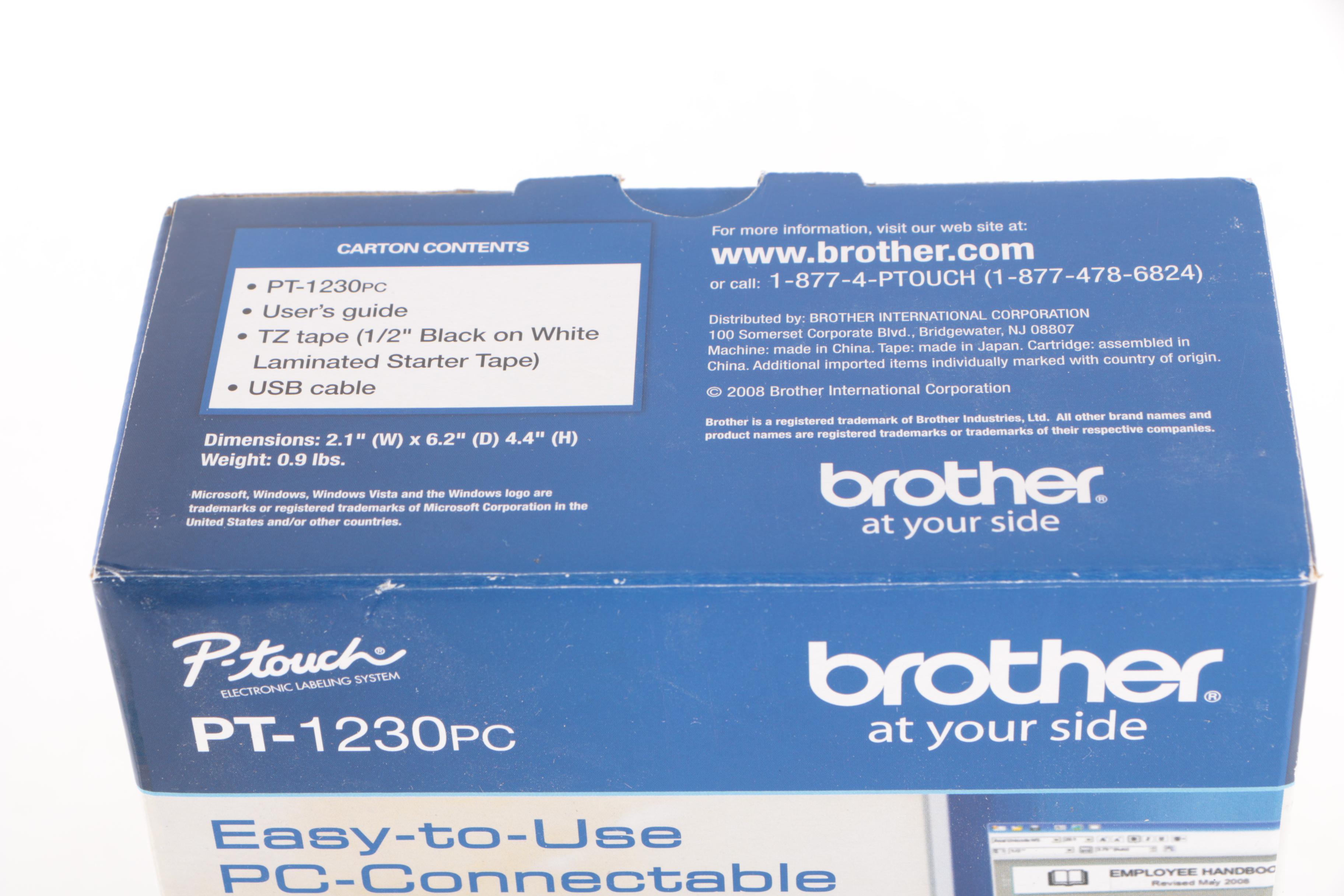 Brother PT-1230PC Label Maker with Accessories